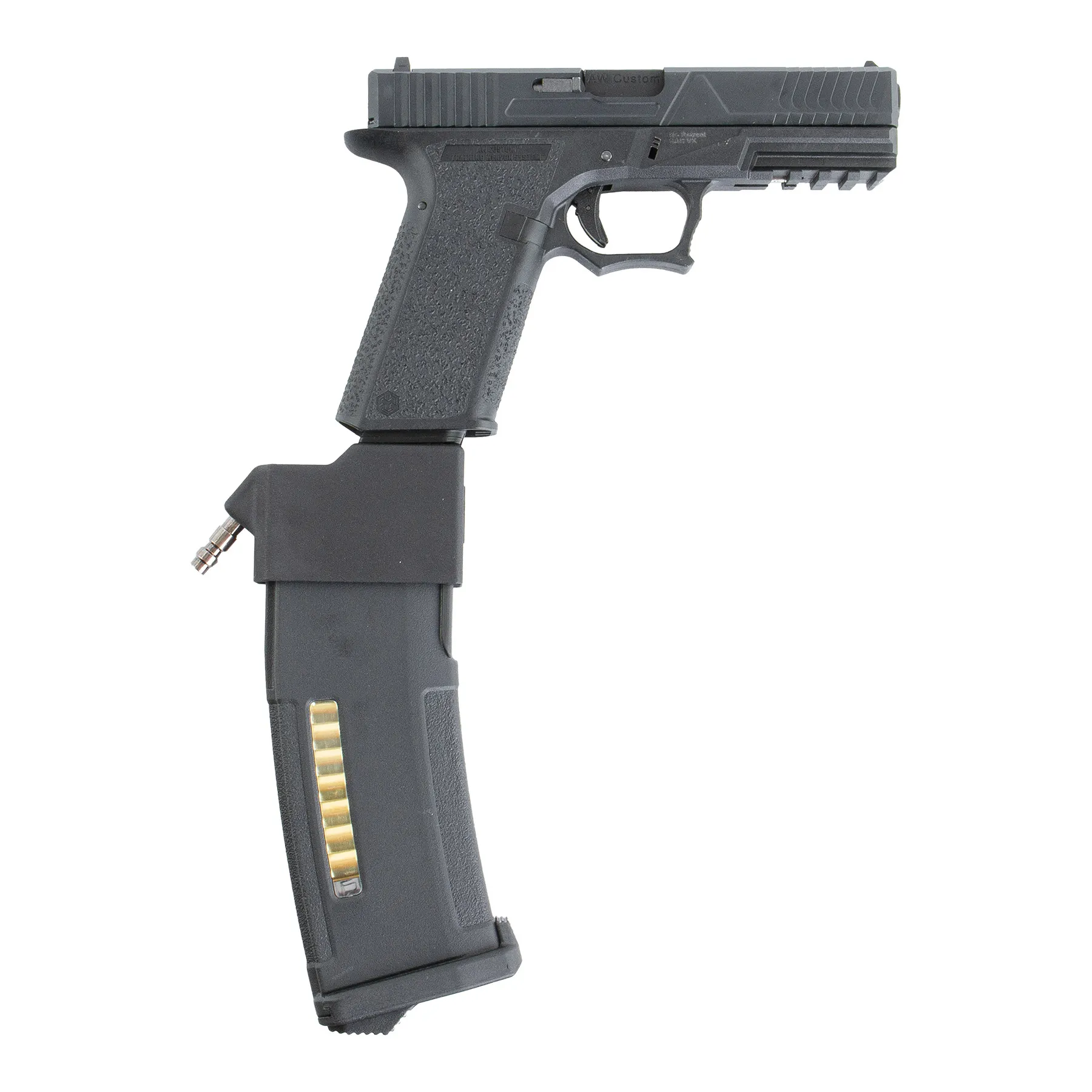 HPA Set SAC VX7 Mod.3 + Bottle + Creeper HPA US Softair Pistole SAC Custom VX7 Mod.3 HPA US Softair Pistole, Black