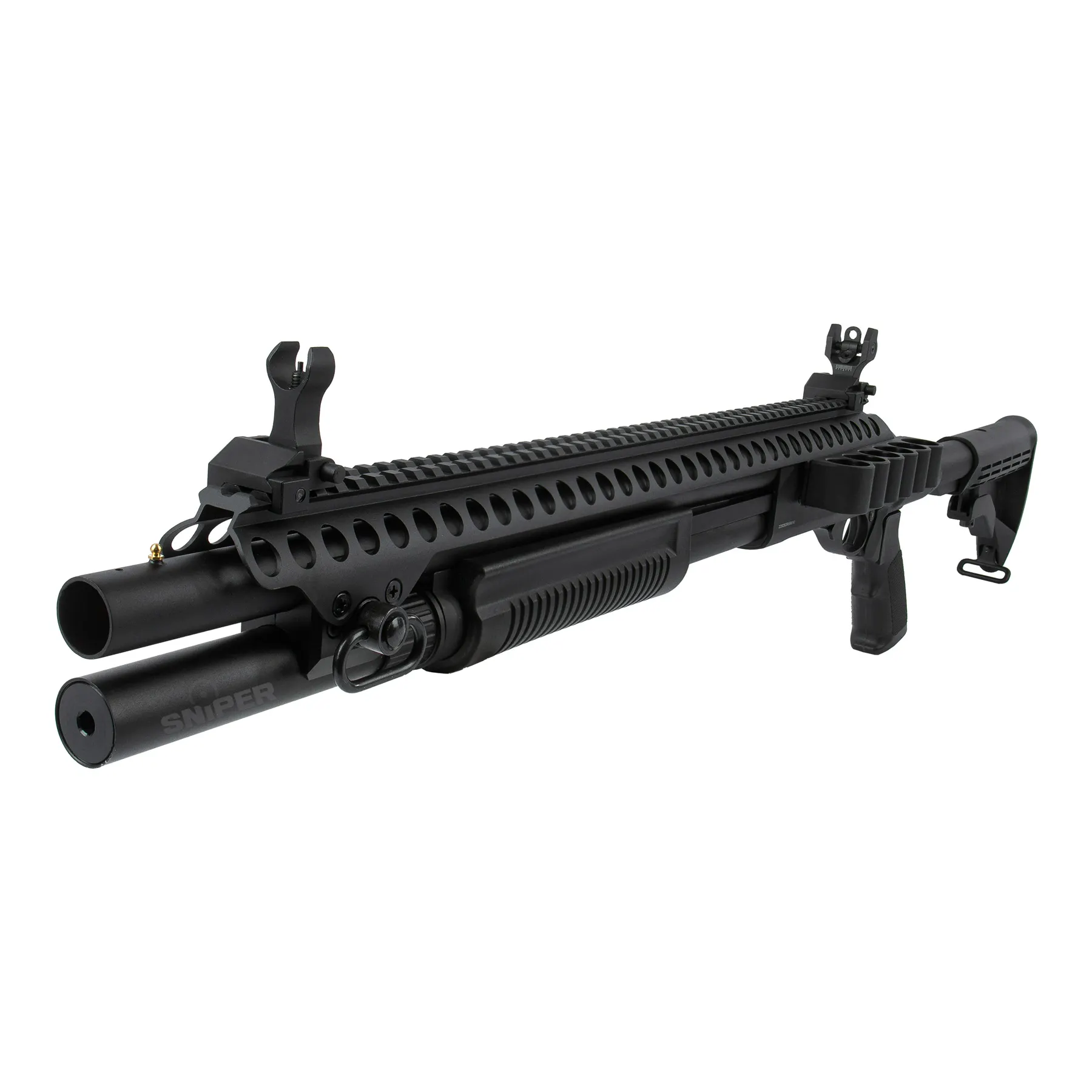 M870 AR Tactical Tri-Shot Action Pumpgun
