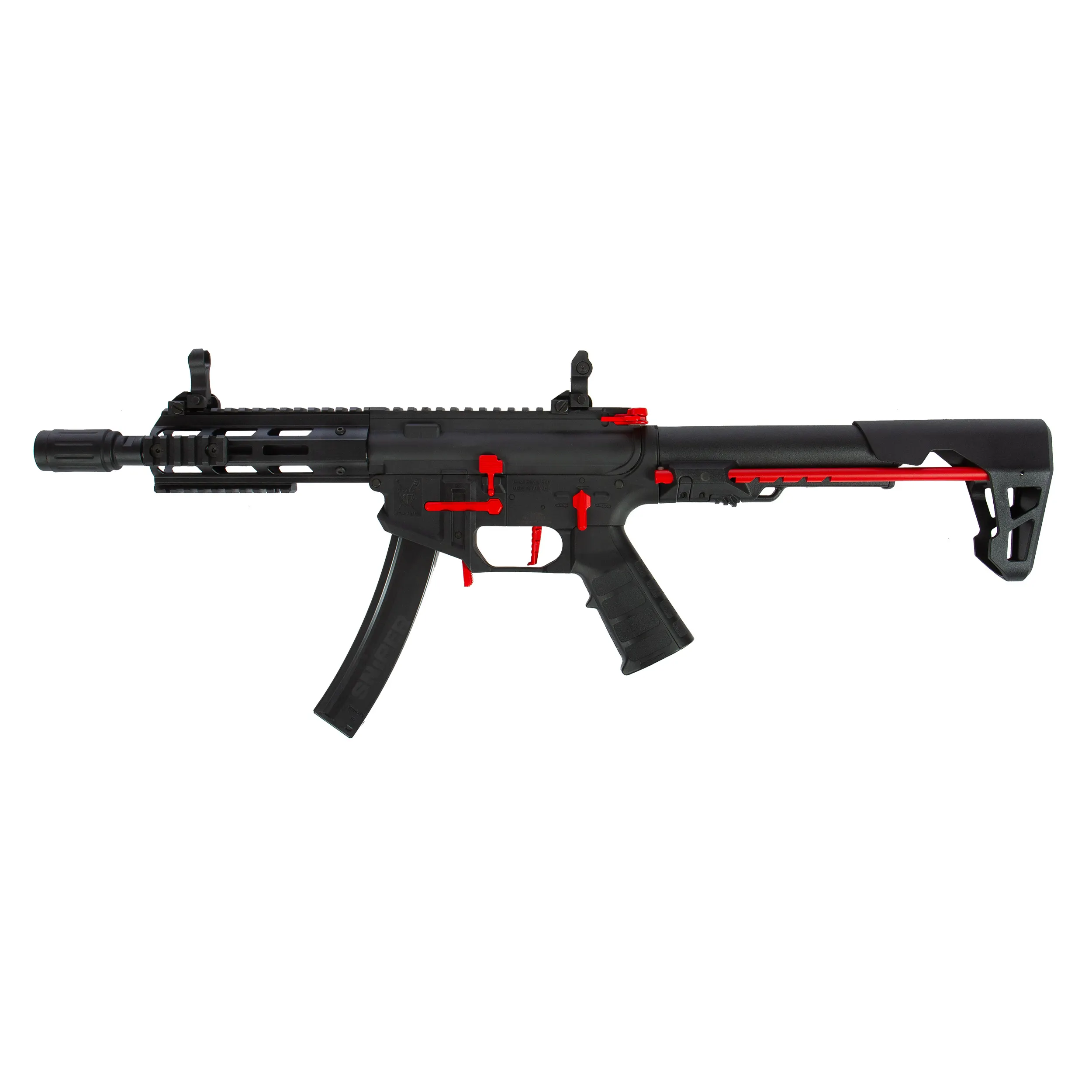 PDW SBR M-LOK, < 0,5 J, AEG, Red