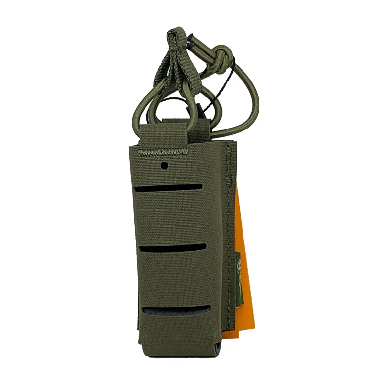 Conquer Laser-Cut Pistol Mag Pouch, Ranger Green