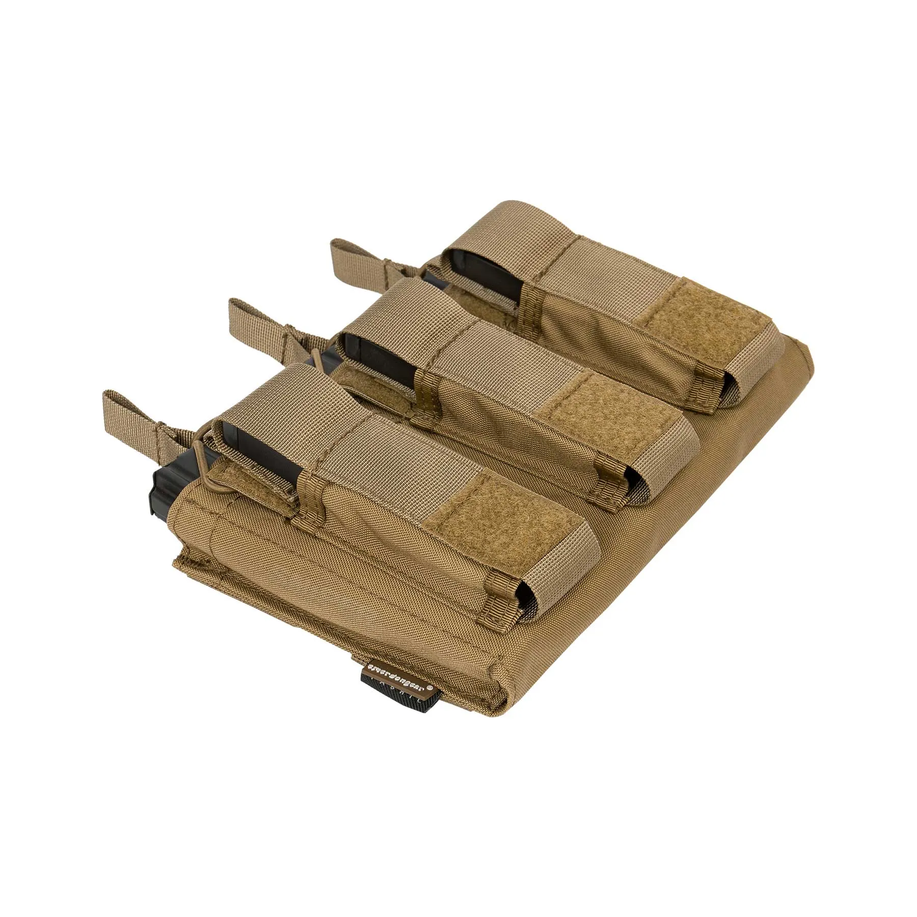 Rifle/ Pistol Triple Open Mag Pouch, Coyote Brown