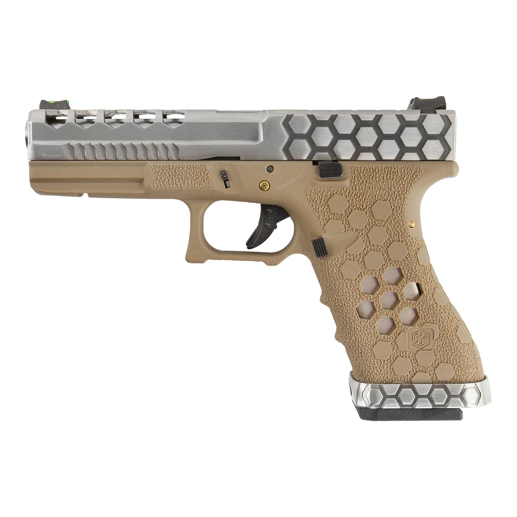 VX0110 Hex Cut Pistol, GBB SAC Custom VX0110 Hex Cut GBB Softair Pistole