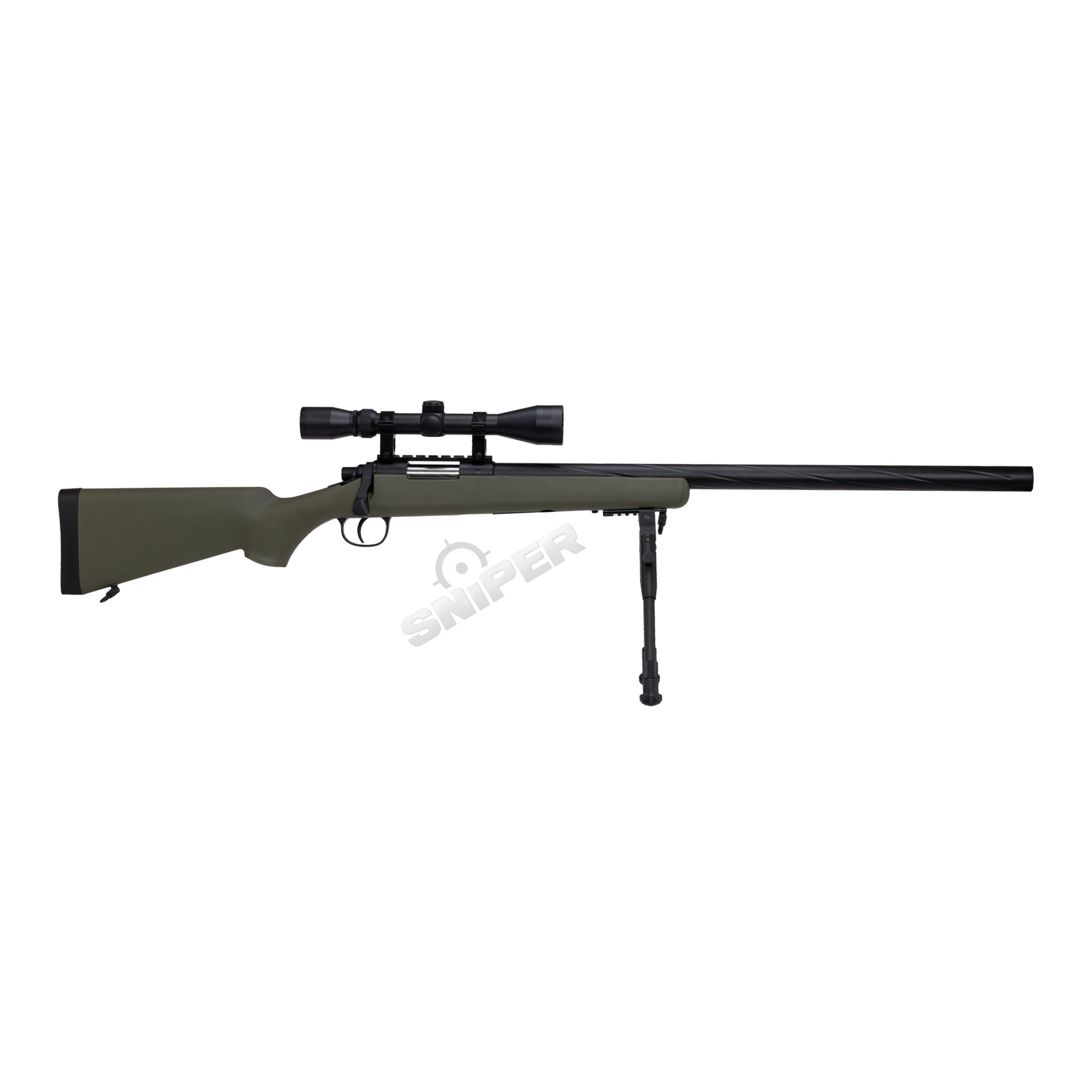 Specna Arms SA-S12 Scharfschützengewehr w/ Scope & Bipod, Olive