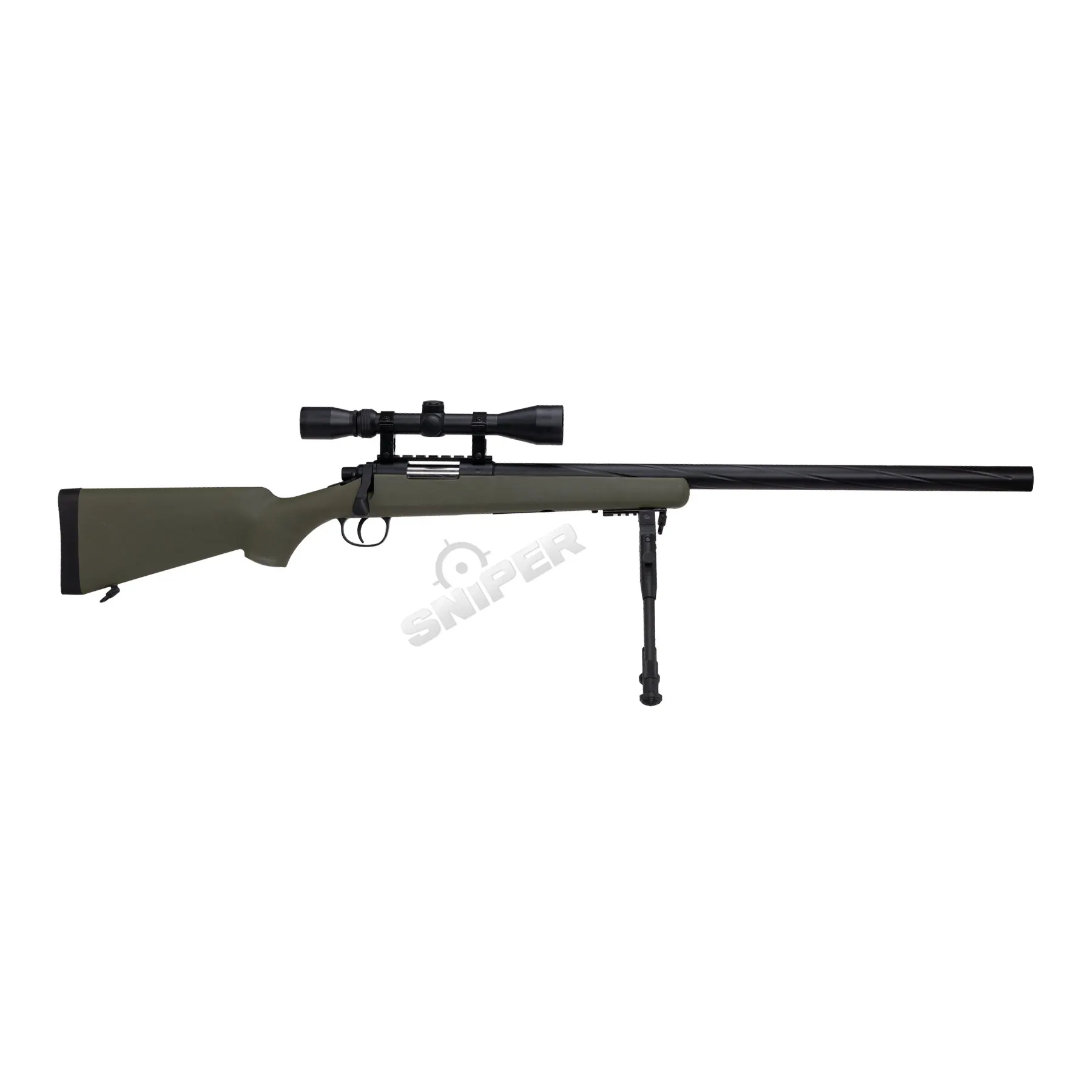 Specna Arms SA-S12 Scharfschützengewehr High-Power w/ Scope & Bipod, Olive Specna Arms SA-S12 Scharfschützengewehr w/ Scope & Bipod, Olive
