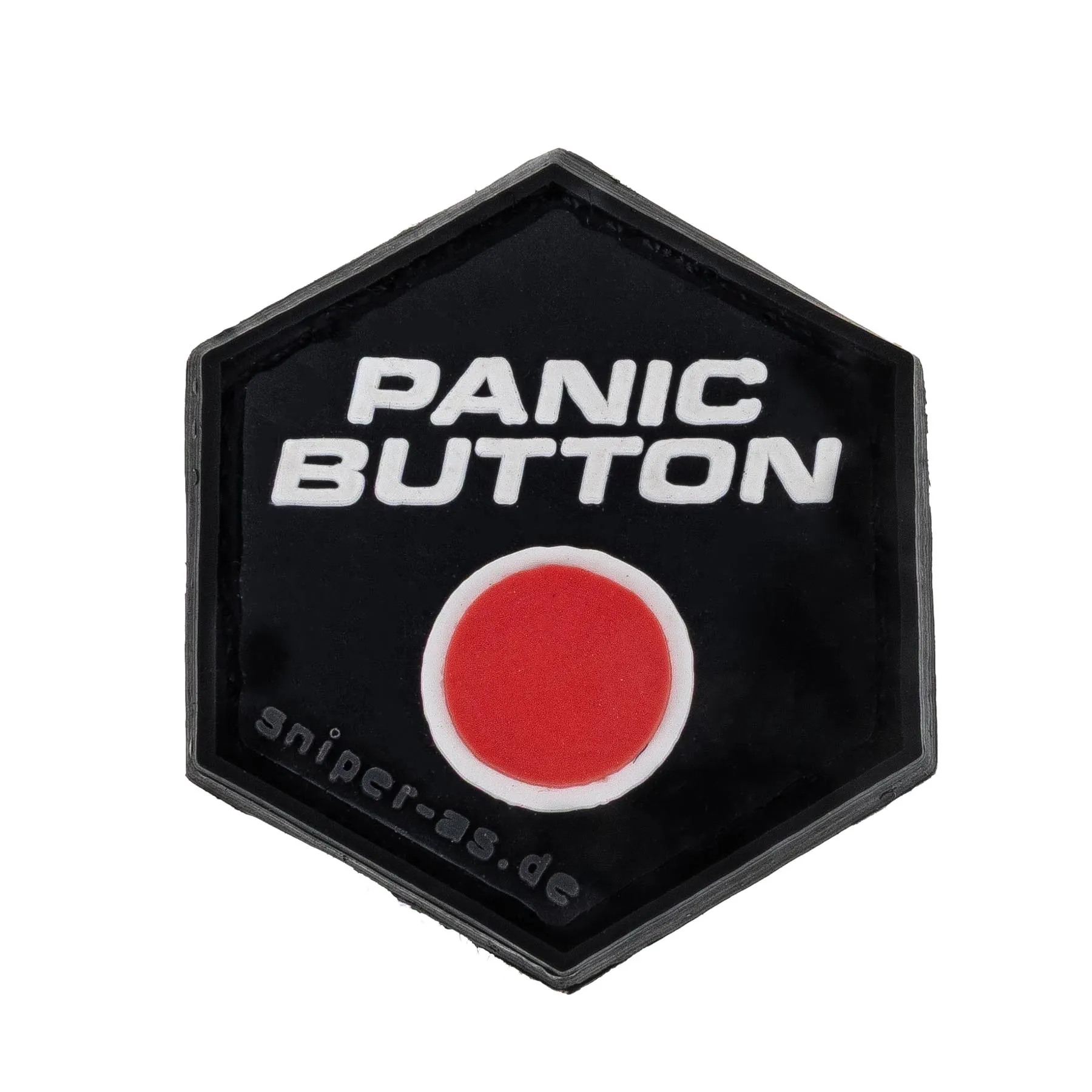 Panic Button 3D Rubber Patch
