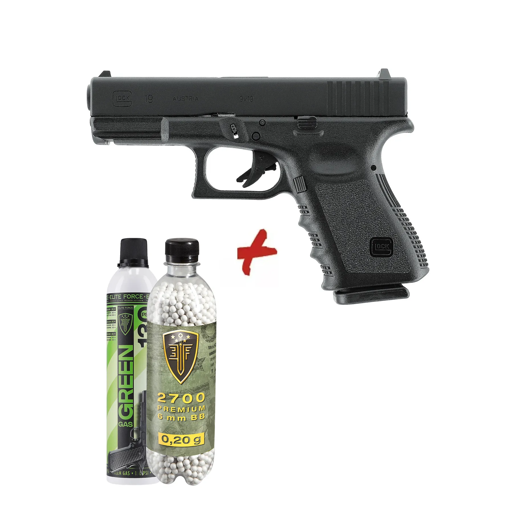 Glock Deal - Glock 19 Gen 3 GBB Softair Pistole