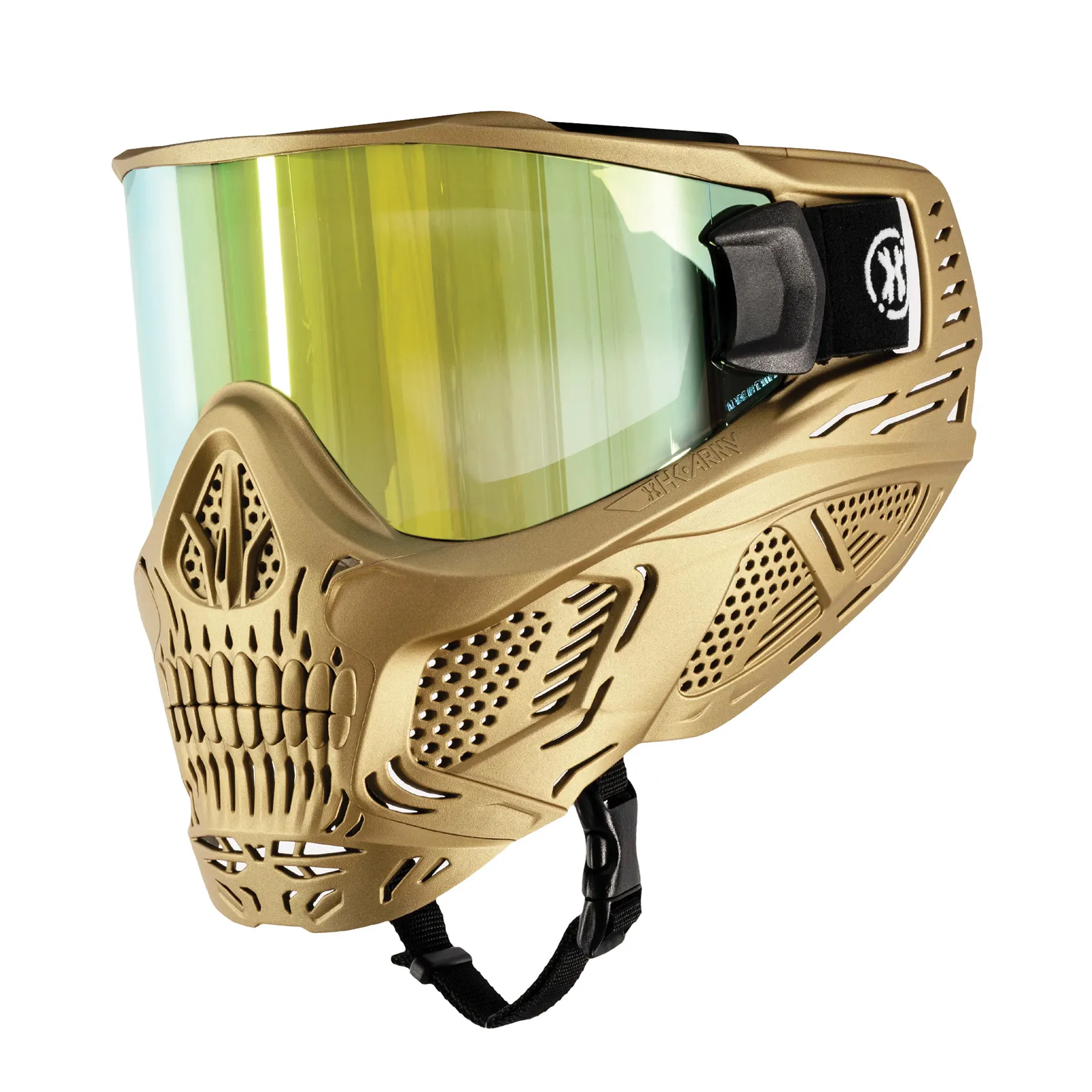 SKULL GOGGLE - Metallic Gold