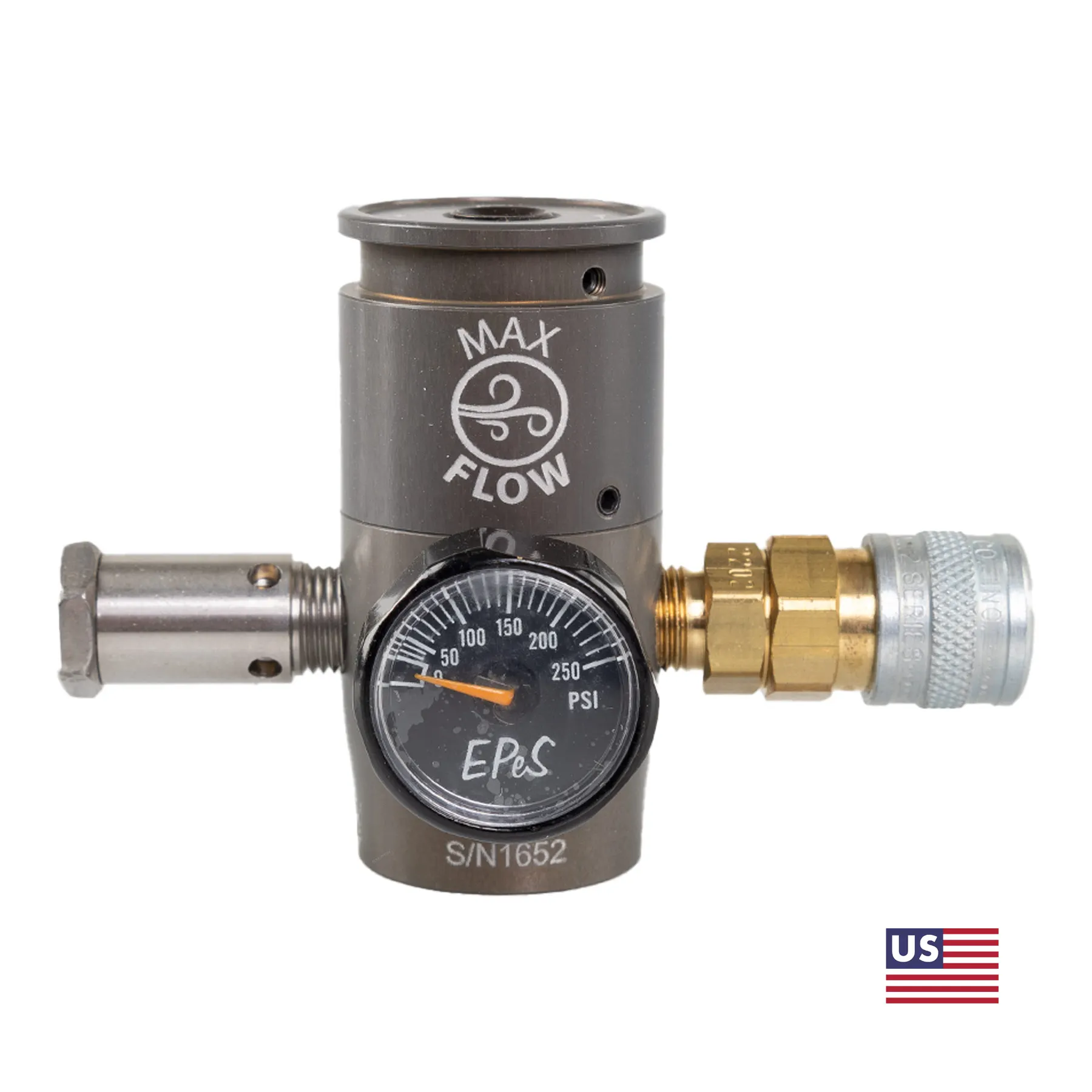 Max Flow Low Pressure HPA Regulator, US Max Flow Low Pressure HPA Regulator, US