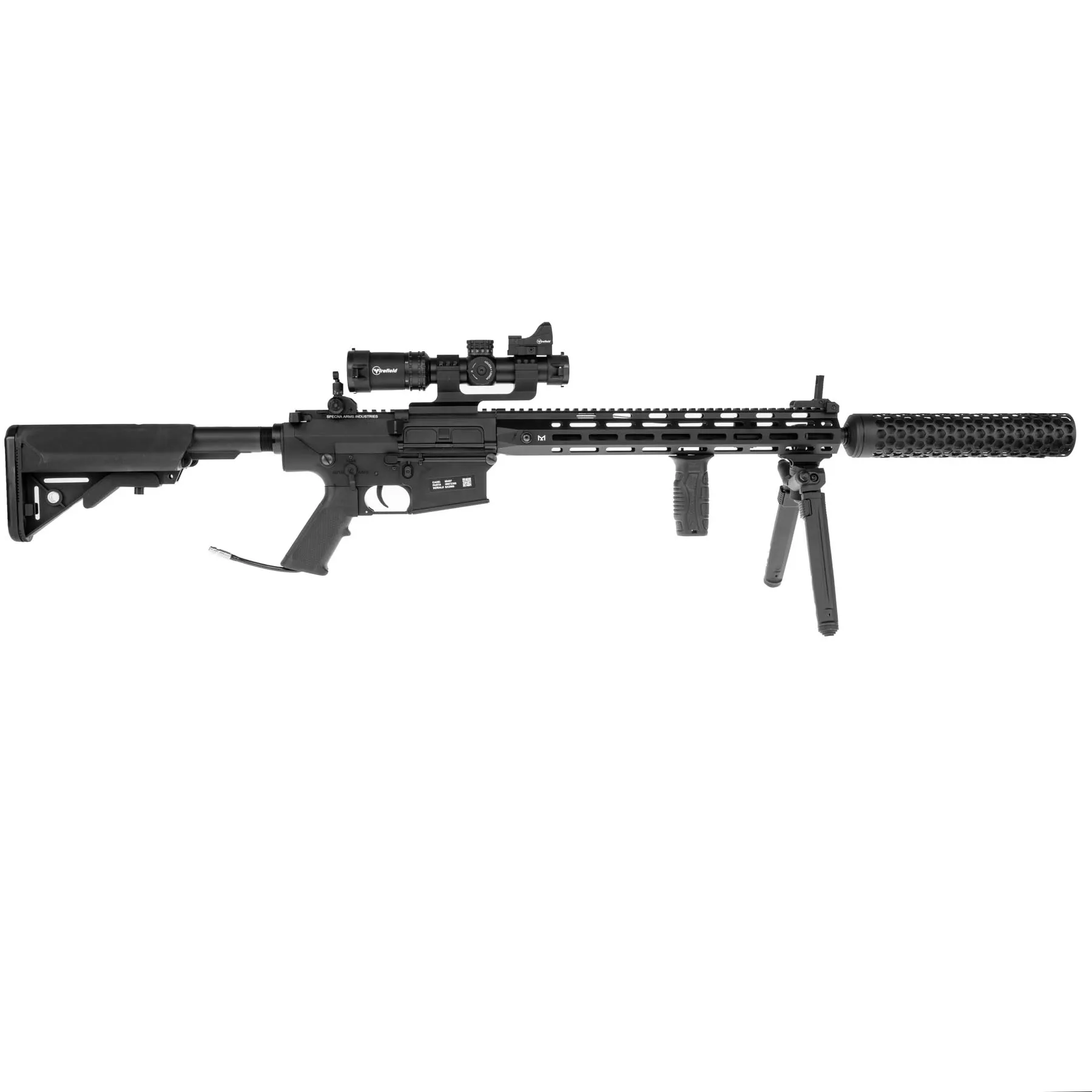 Prep My Airsoft - SAC x Wolverine SA-E35 DMR Rifle HPA, Black Prep My Airsoft - SAC x Wolverine SA-E35 DMR Rifle HPA, Black