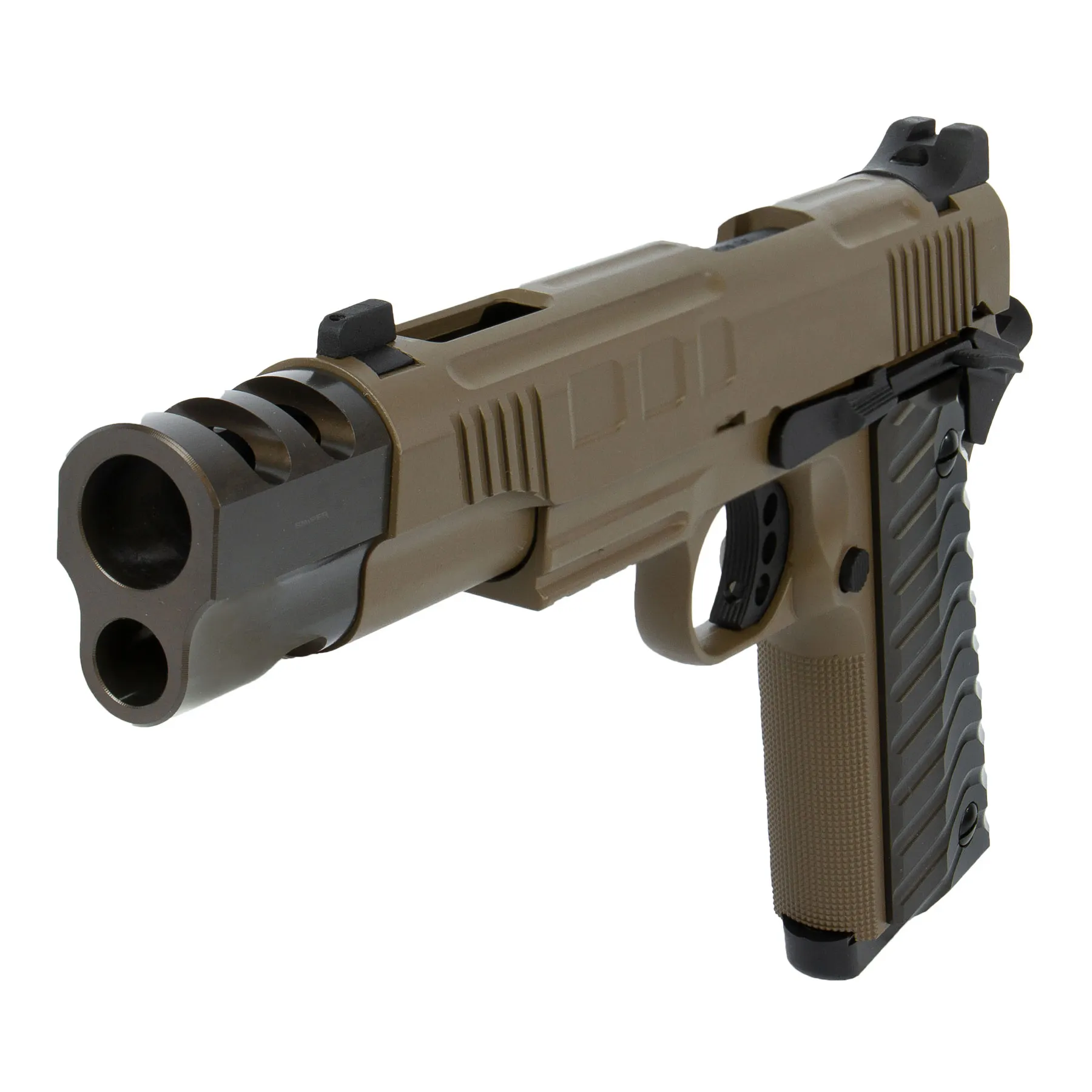 KJ Works KP 16 Full Metal Tan GBB Softair