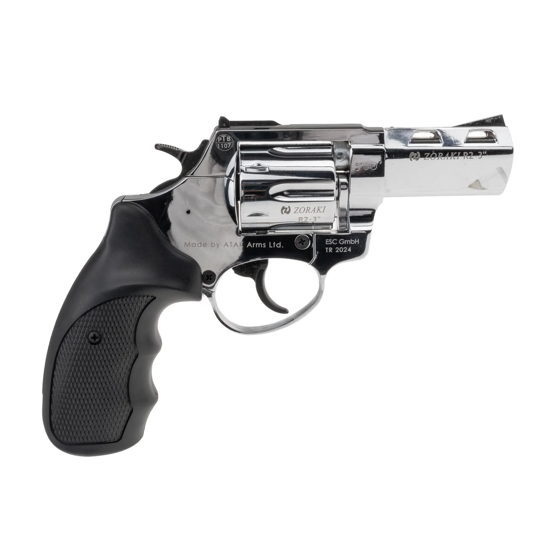 Zoraki R2 3" 9mm R.K. Schreckschussrevolver, Chrom