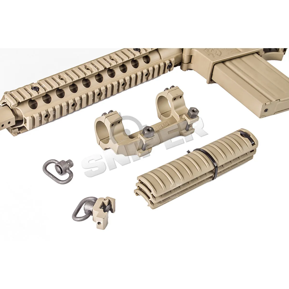 SR25 Carbine Tan, (S)AEG