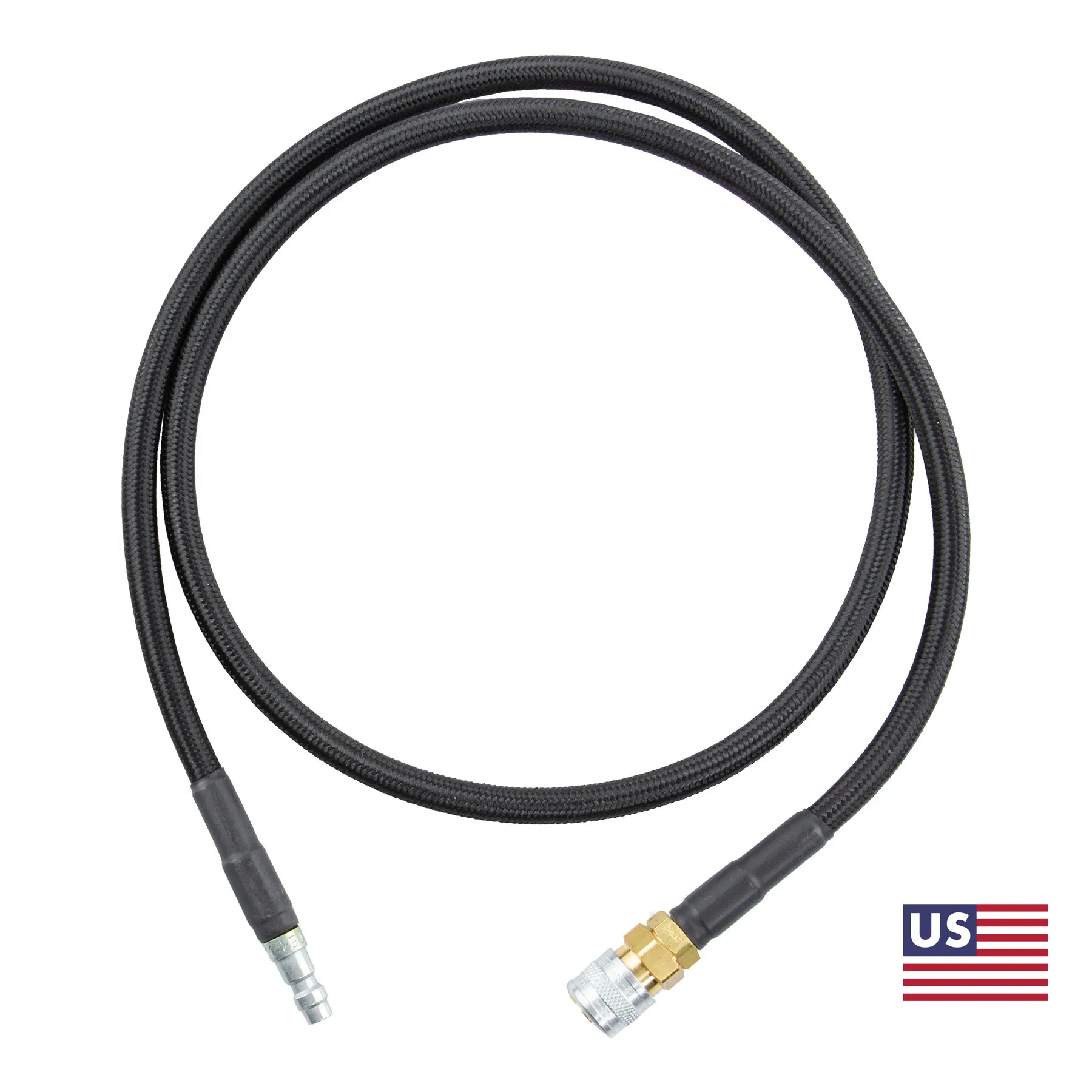 42" Braided Line w/ Male und Female QD
