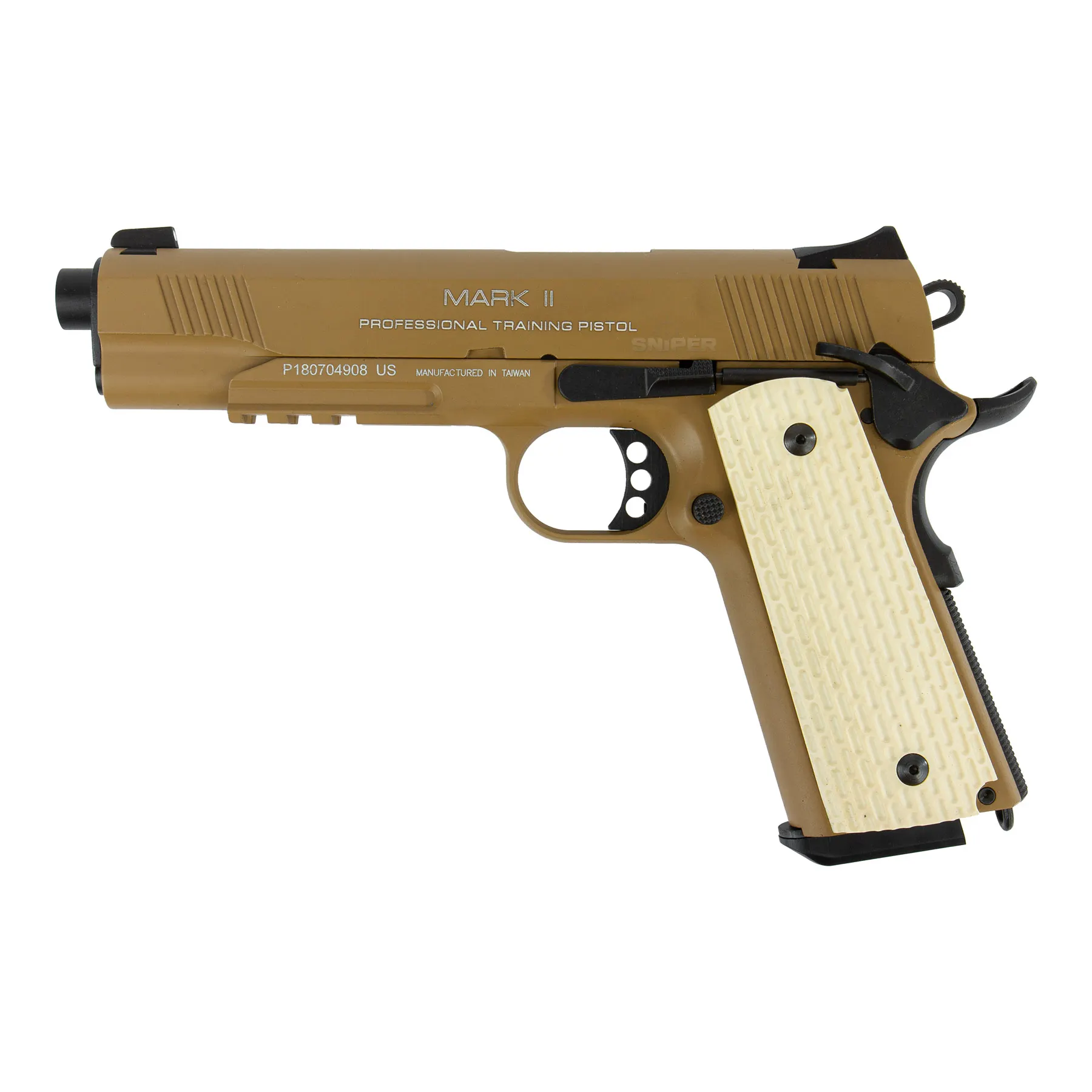 KWA Mark II PTP Dark Earth GBB Softair Pistole