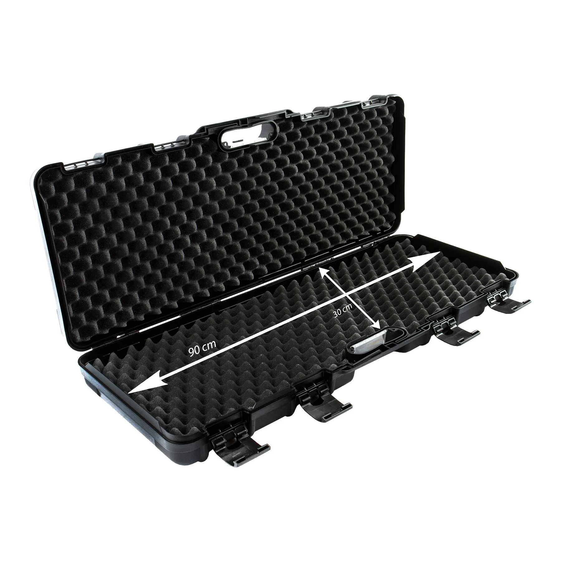 B-Ware Reapo Waffenkoffer Large 90 cm, wave foam Black