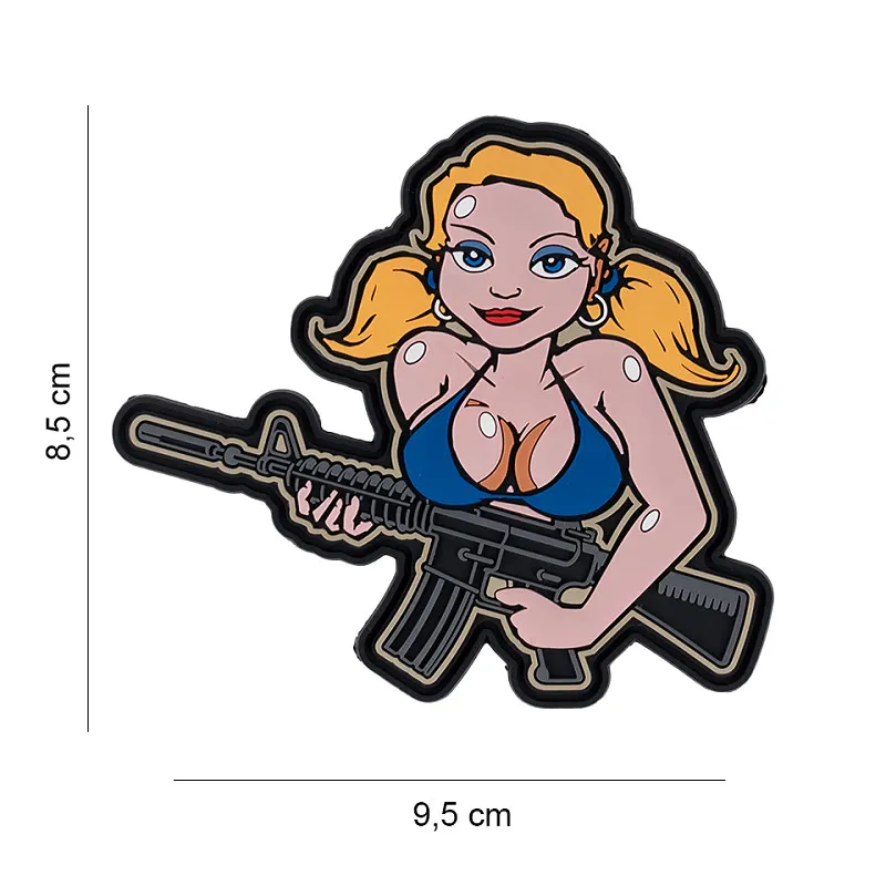 Patch 3D PVC Tactical Girl Patch 3D PVC Tactical Girl
