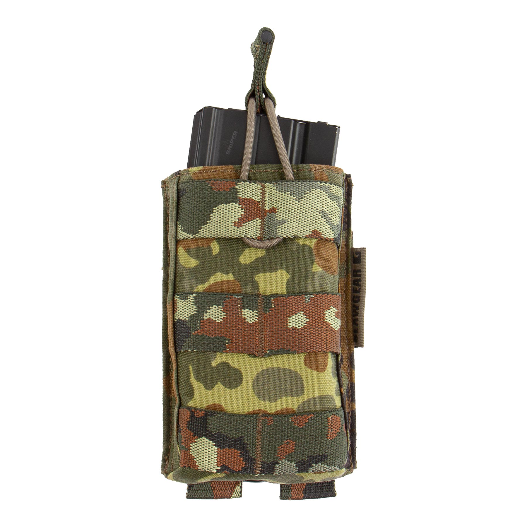 M4 Open Single Mag Pouch Core, Flecktarn