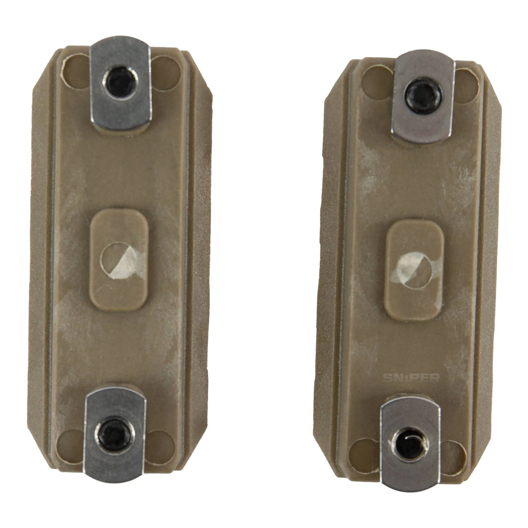2" Rail System for M-Lok, 2pcs, Tan
