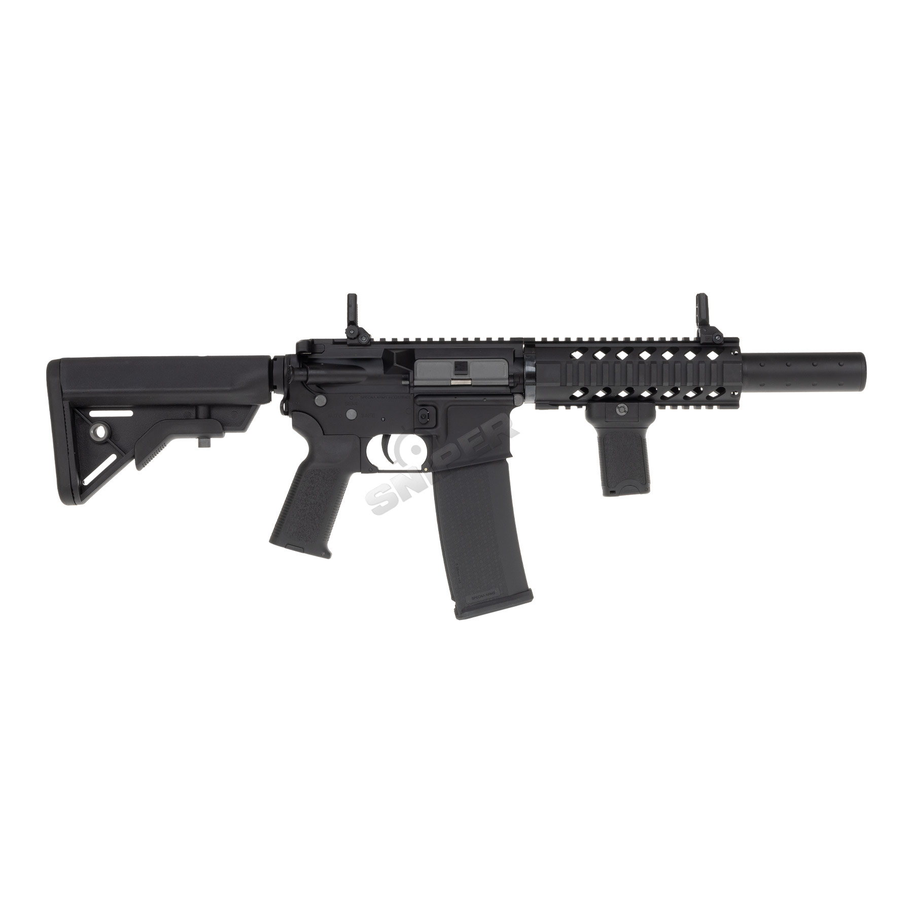 Einsteiger Set #2 - Specna Arms SA-E11 Edge w/ Kestrel ETU < 0,5 Joule Softair Gewehr, Black