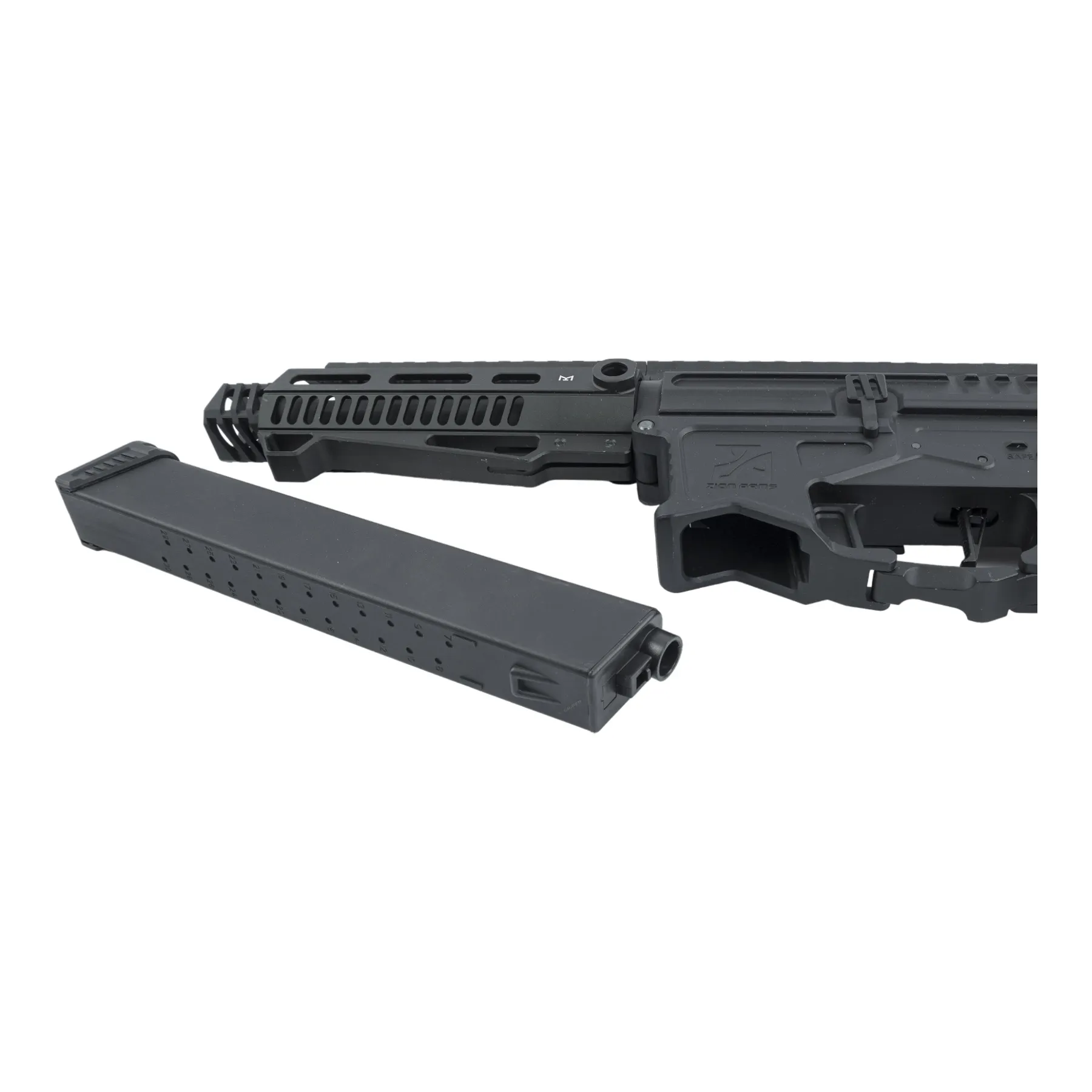Zion Arms PW9 M-Lok 6" (S)AEG, Black