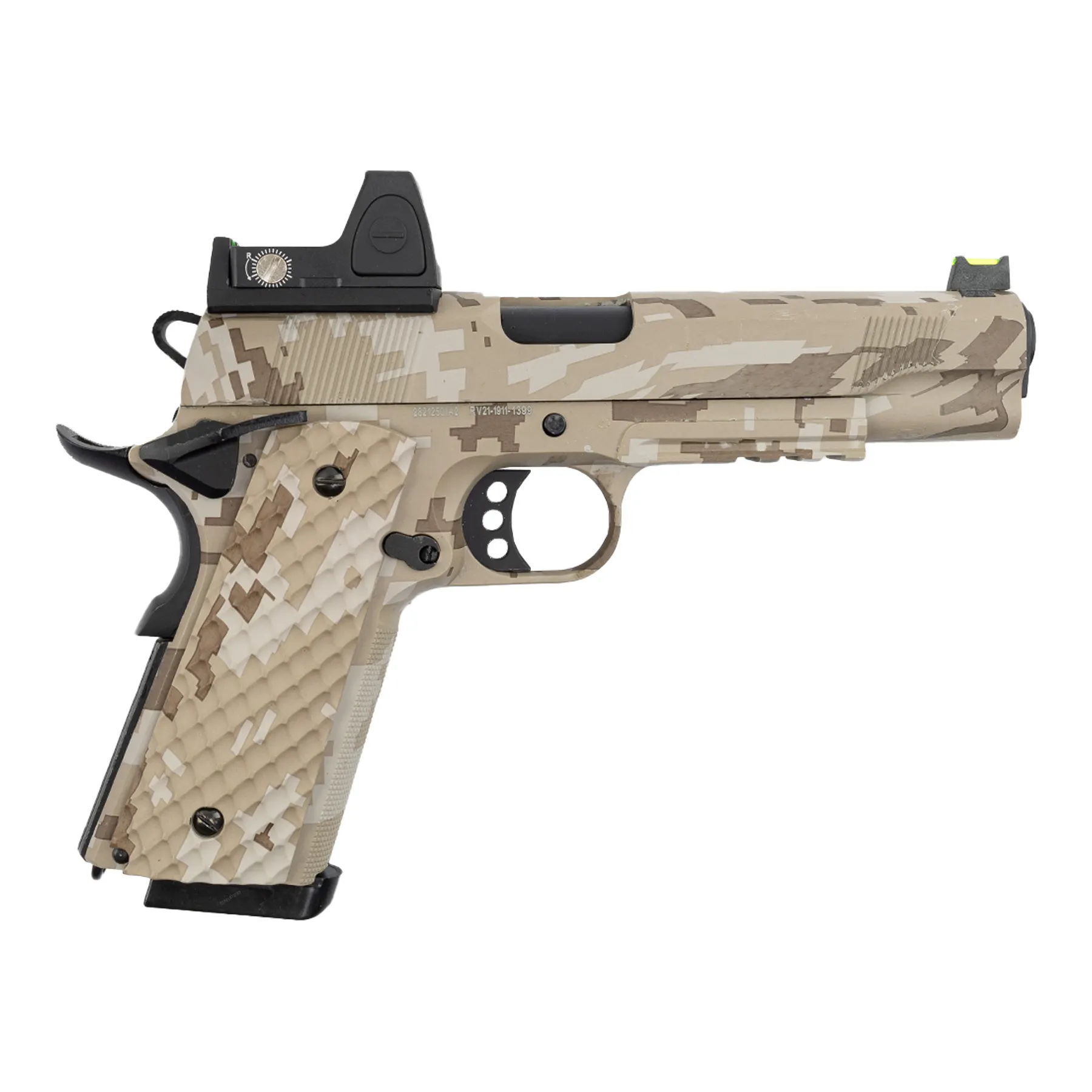 Raven 1911 BDS MEU Railed GBB, Digi Desert Raven 1911 BDS MEU Railed GBB, Digi Desert