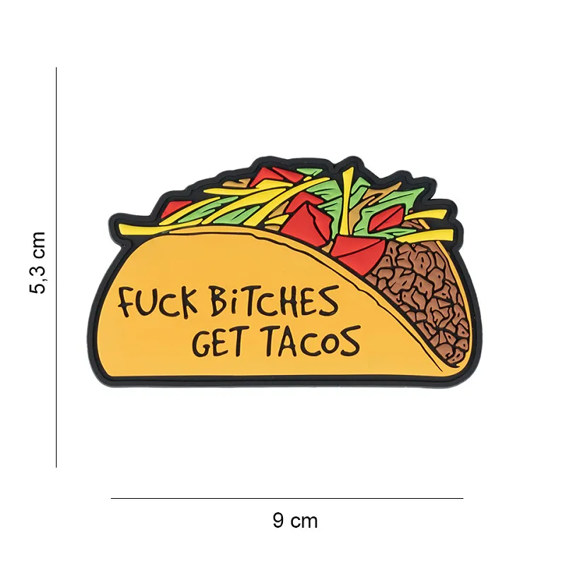Patch 3D PVC Fuck Bitches get Tacos