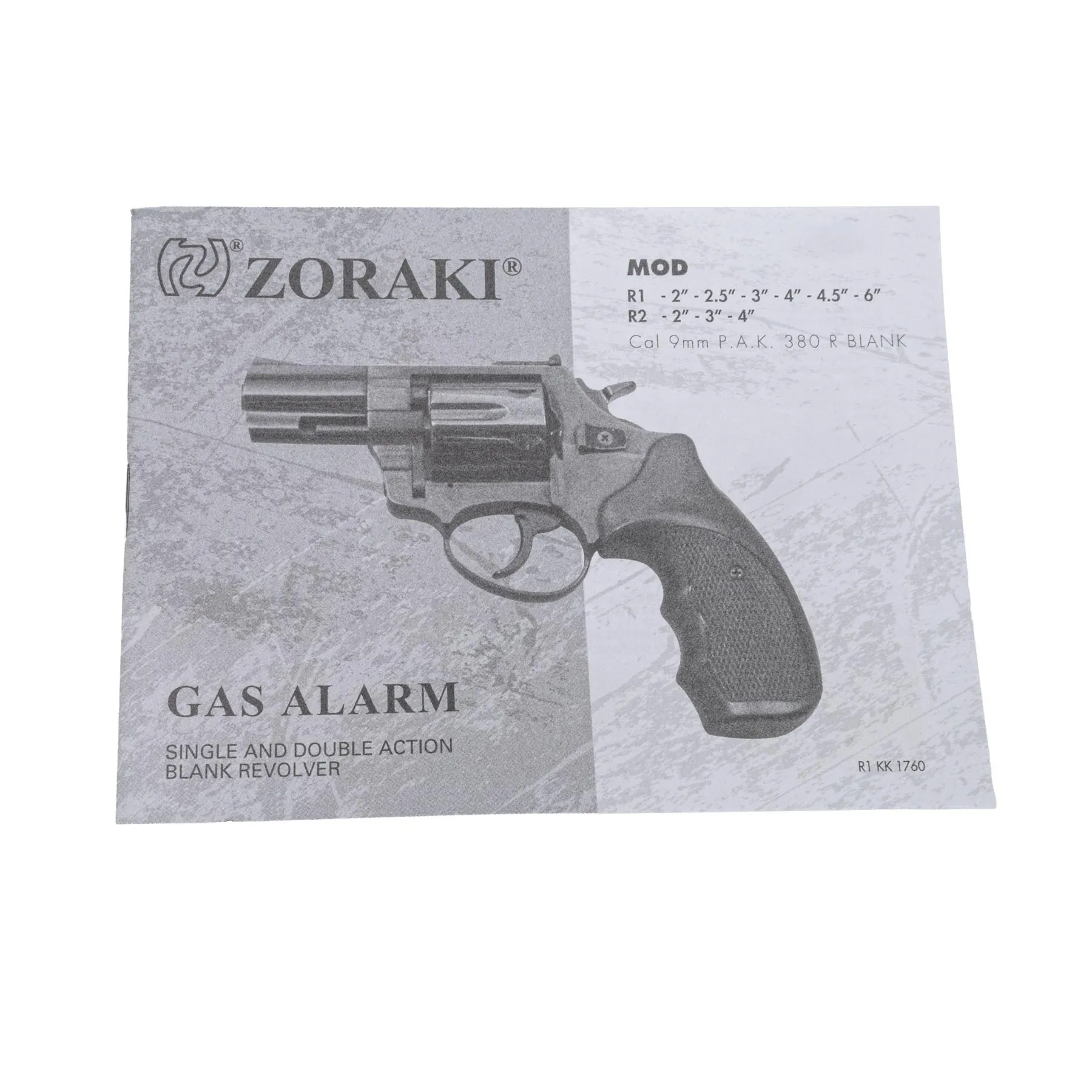 Zoraki R2 3" 9mm R.K. Schreckschussrevolver, Black