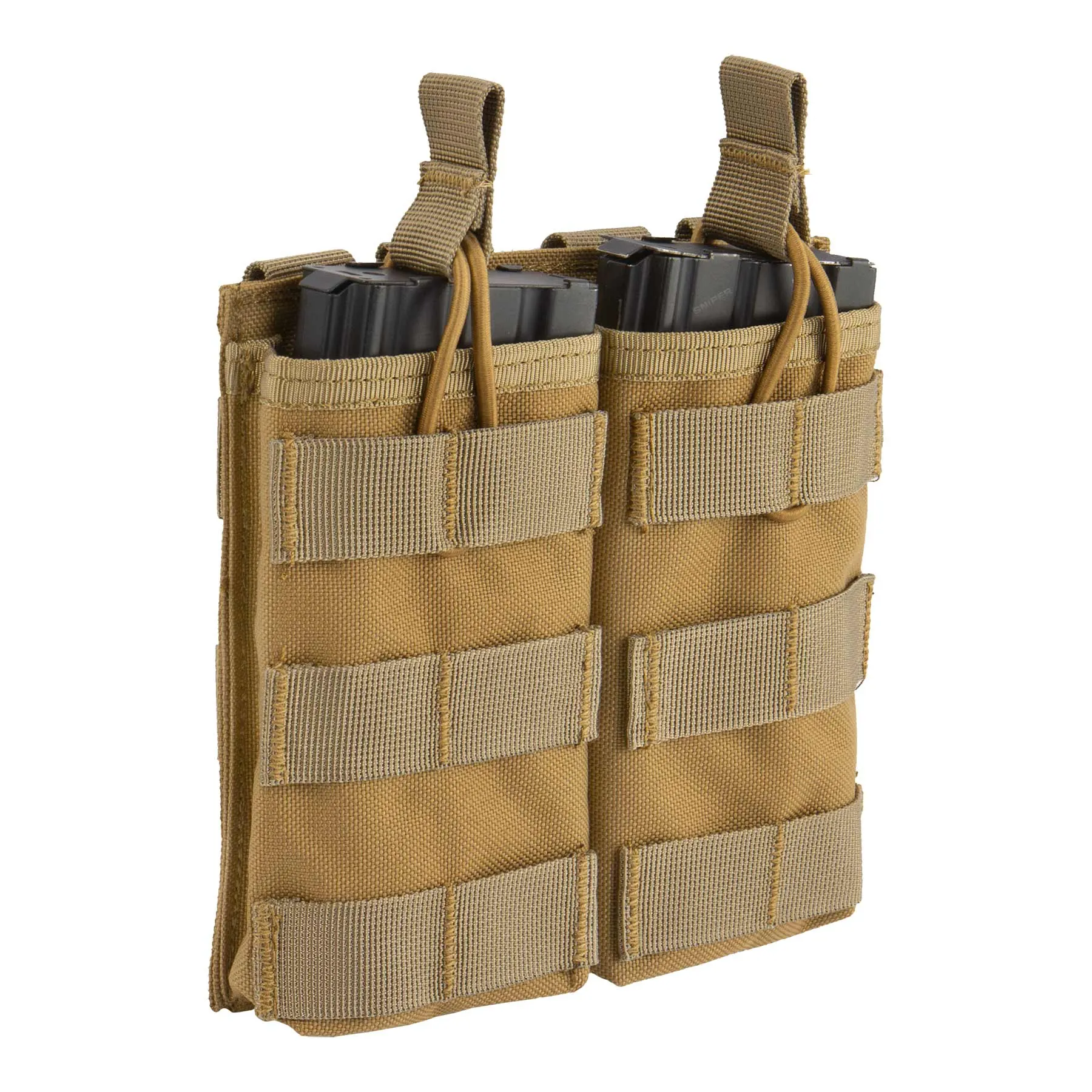 Double Open Top Mag Pouch, Tan