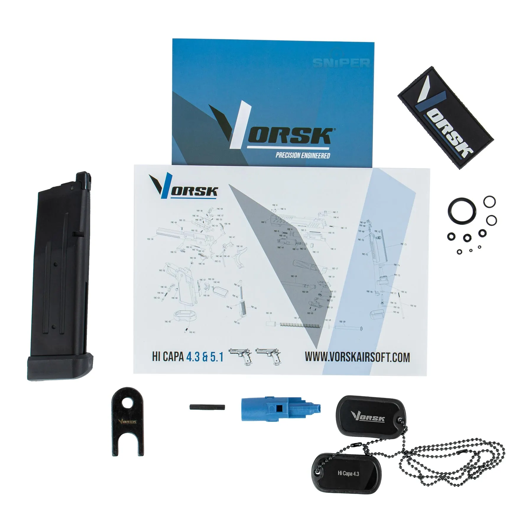 Vorsk Hi-Capa 5.1 Black/Gold, GBB