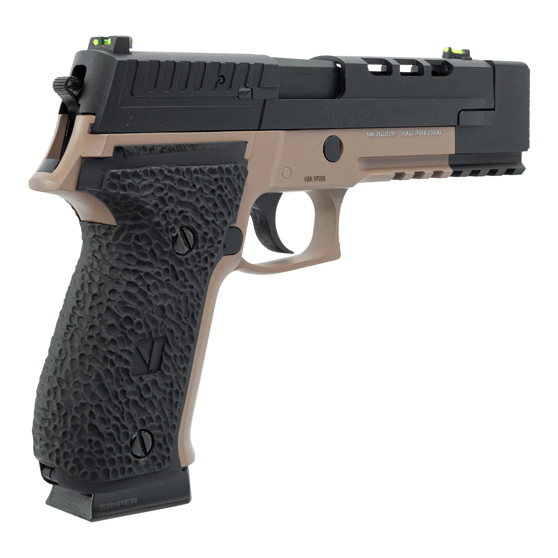 Vorsk VP-26X Softairpistole GBB, Tan