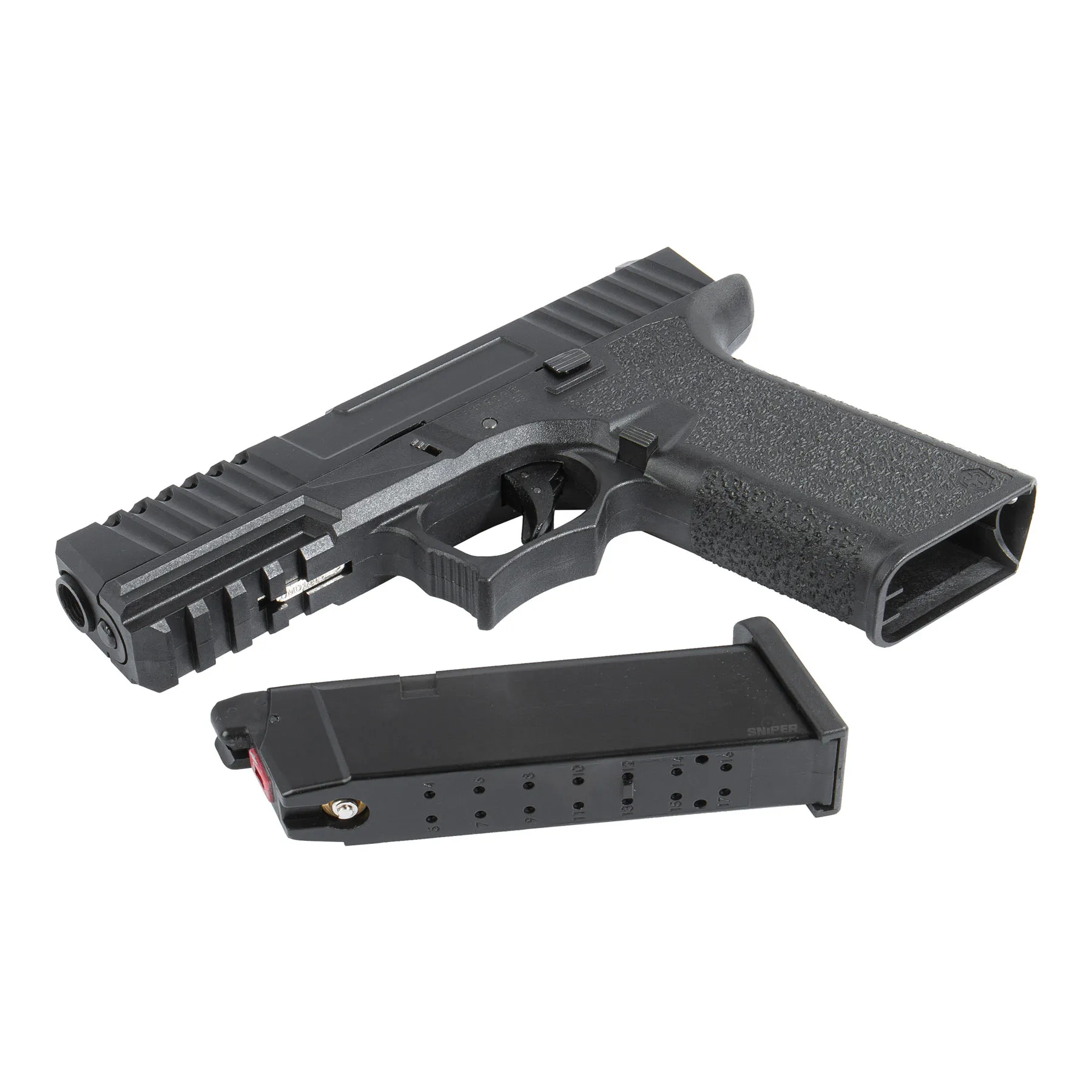 AW Custom VX7 Mod.1 GBB Softair Pistole, Black