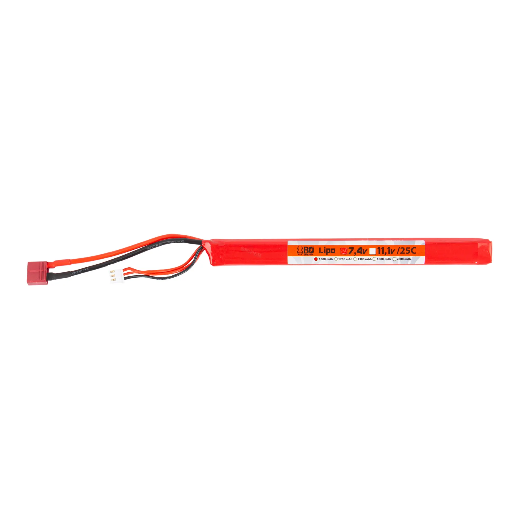 Deans 7,4V 1000mAh 25C LiPo Akku, 1 Stick Deans 7,4V 1000mAh 25C LiPo Akku, 1 Stick