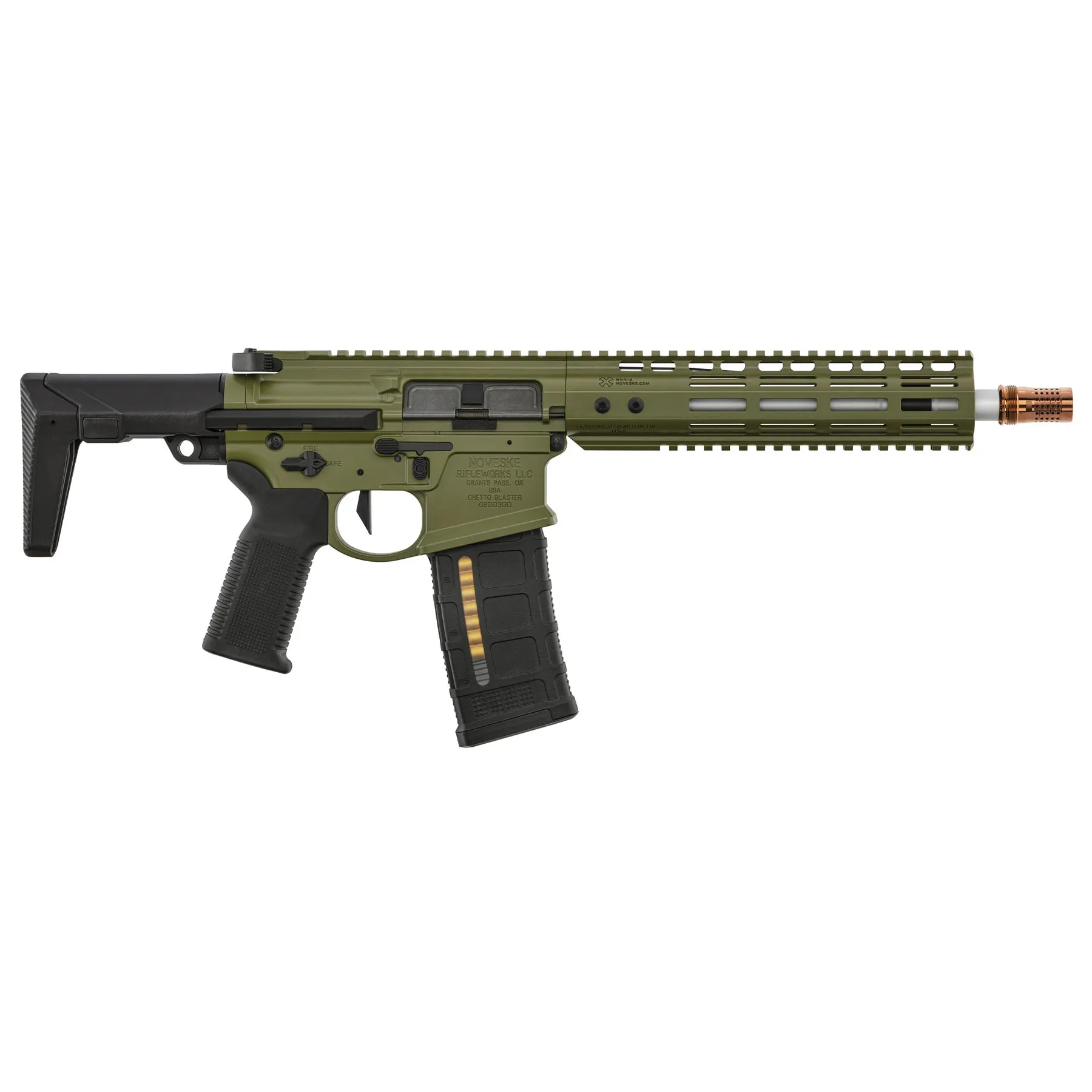 EMG Noveske MWS Ghetto Blaster 9" GBB, OD EMG Noveske MWS Ghetto Blaster 9" GBB, OD