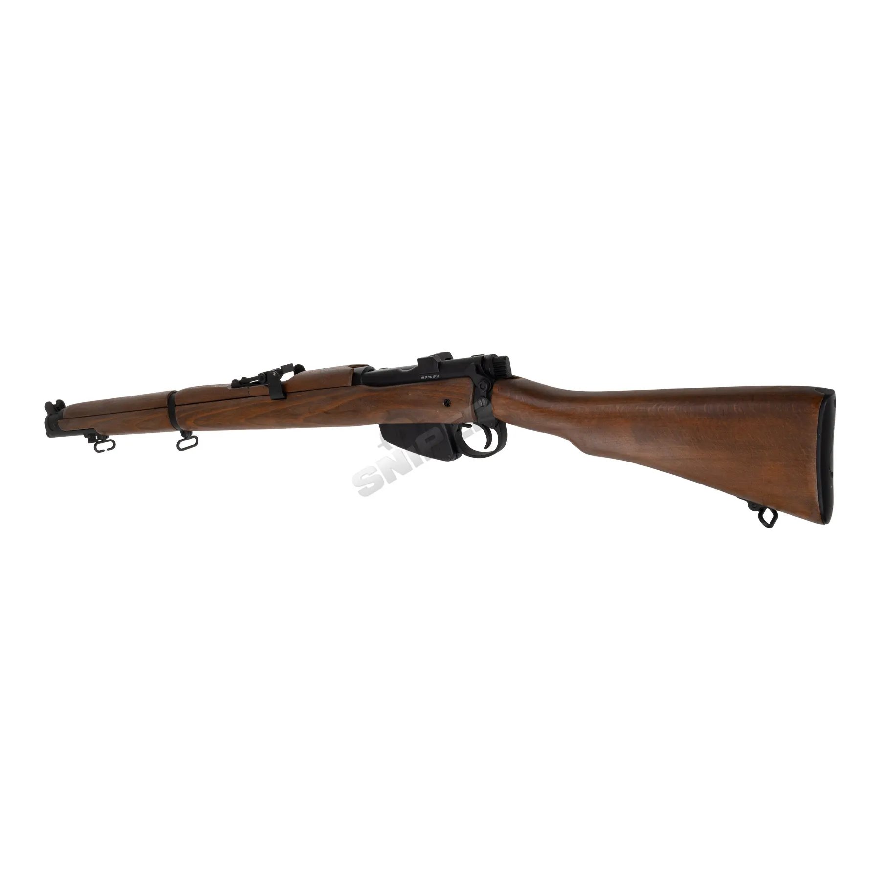 Double Bell Lee Enfield No.1 MK III Scharfschützengewehr, Real Wood