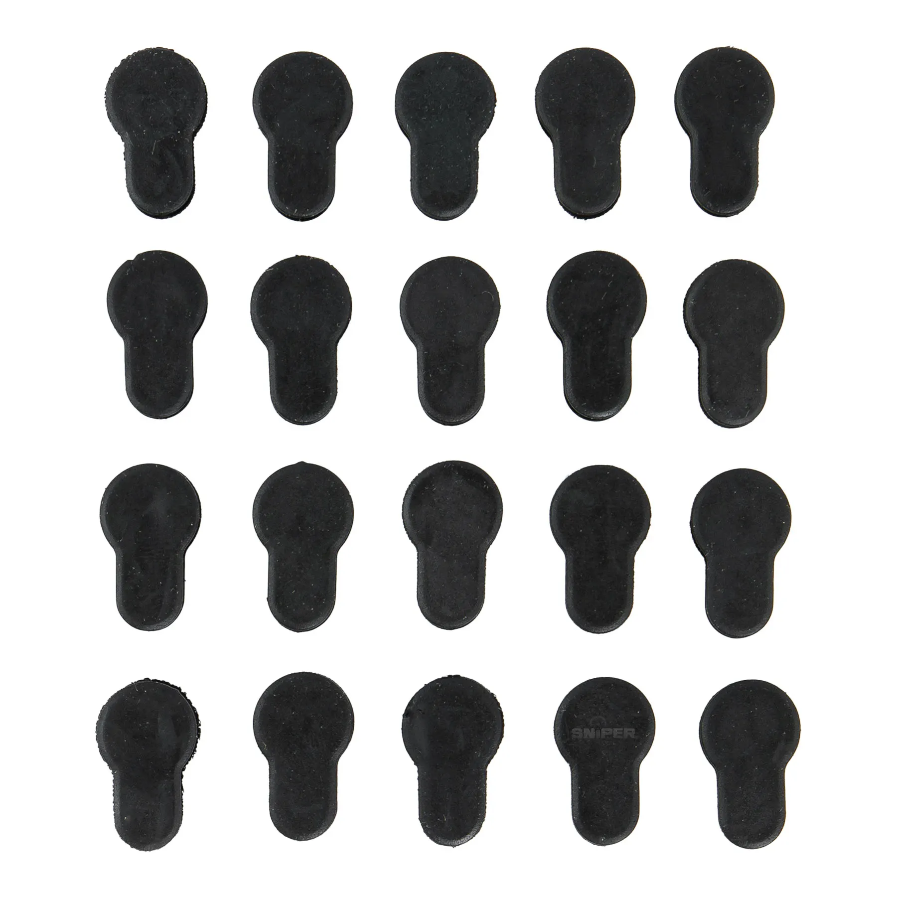 Matrix Rubber Keymod Slot Covers, 20er-Set, Black