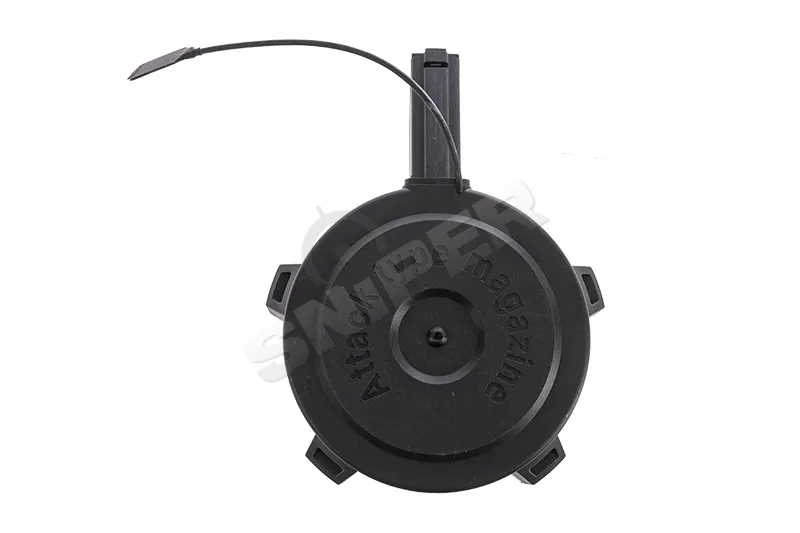 M4 / M16 Auto Winding Attack Drum Mag, Black M4 / M16 Auto Winding Attack Drum Mag, Black
