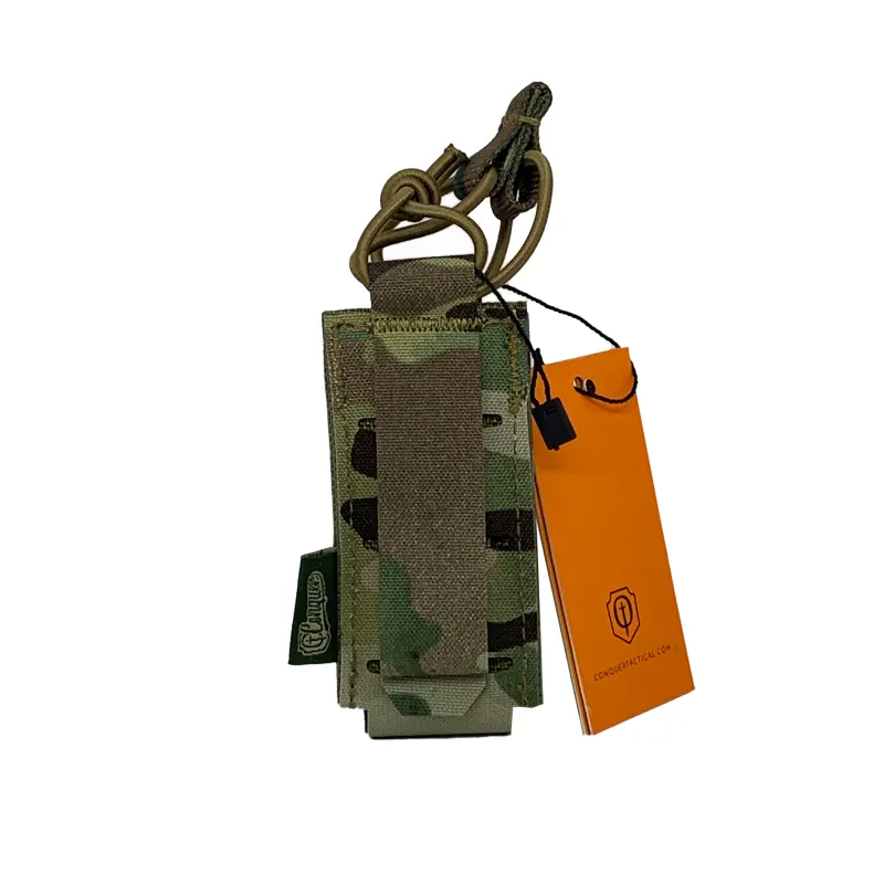 Conquer Laser-Cut Pistol Mag Pouch, Camo