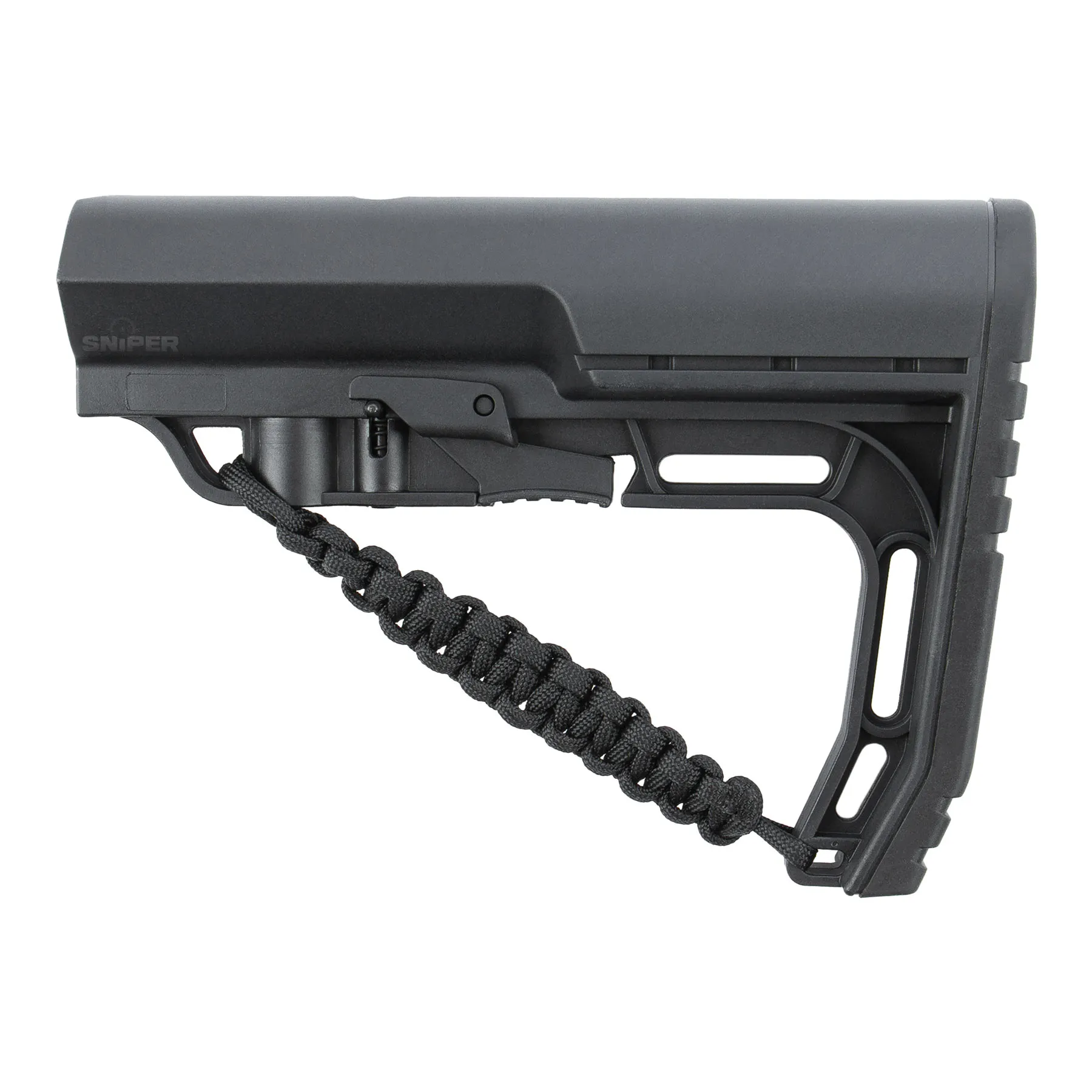 M4 Stock Custom mit Paracord, Black M4 Stock Custom mit Paracord, Black