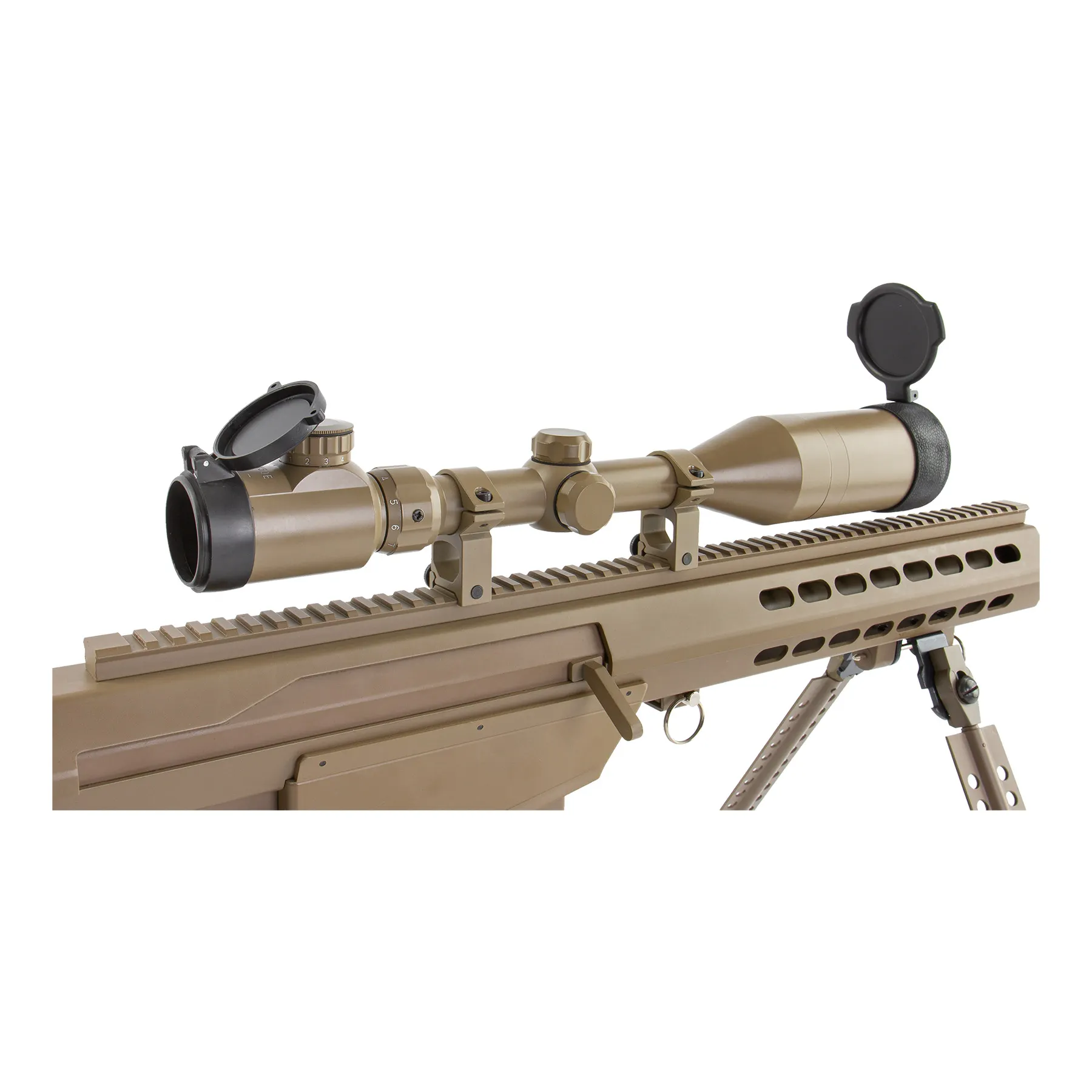 Barrett Licensed M82A1 Sniper Rifle (S)AEG, Tan Barrett Licensed M82A1 Sniper Rifle (S)AEG, Tan