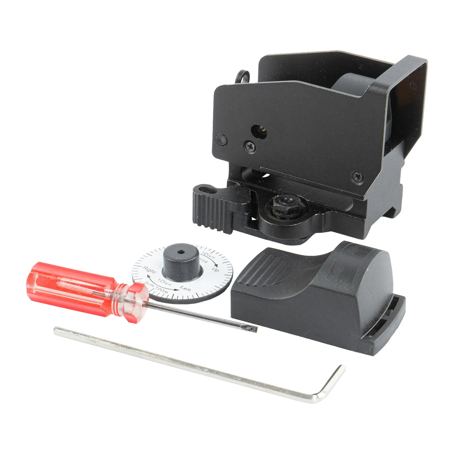 Reflex Red Dot Visier w/ QD Riser Mount, Black