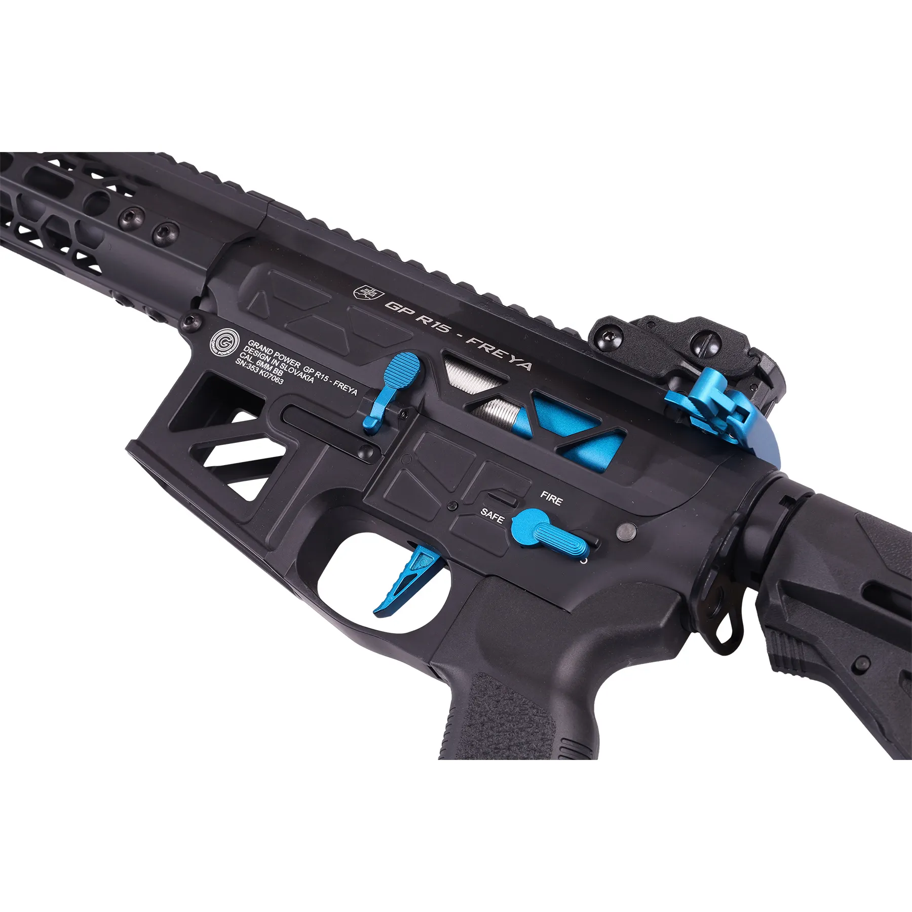Delta Armory FREYA Skeleton Gen.2 12,5", Black/Blue