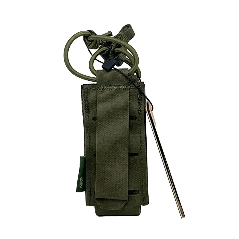 Conquer Laser-Cut Pistol Mag Pouch, Ranger Green