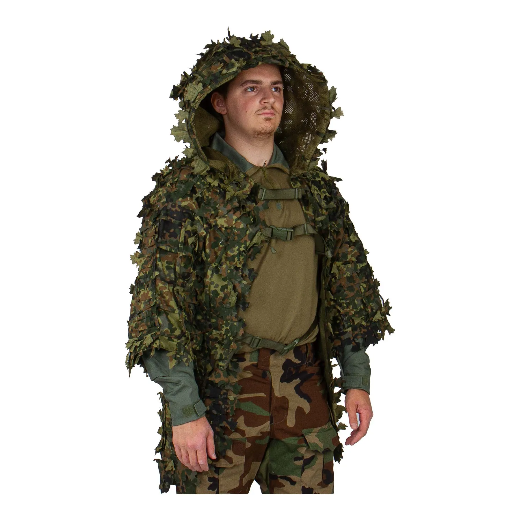 Invader Ghillie Base Leaf, Flecktarn Invader Ghillie Base Leaf, Flecktarn