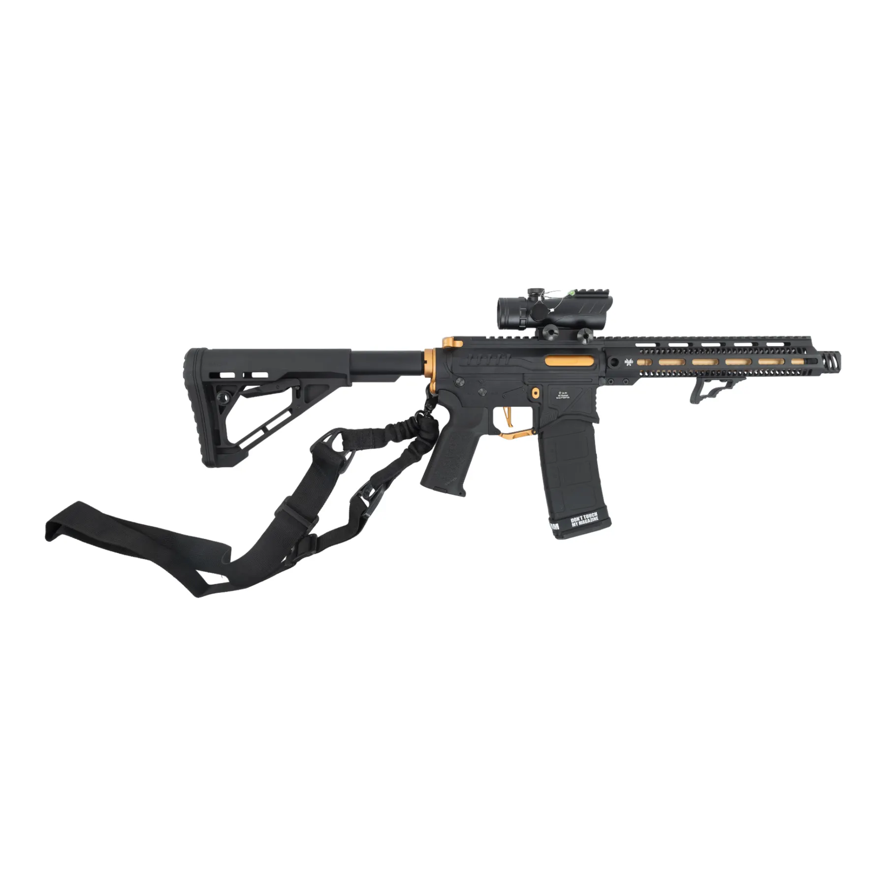 Prep my Airsoft - Zion Arms M4 M-Lok 10" (S)AEG, Black/Gold Prep my Airsoft - Zion Arms M4 M-Lok 10" (S)AEG, Black/Gold