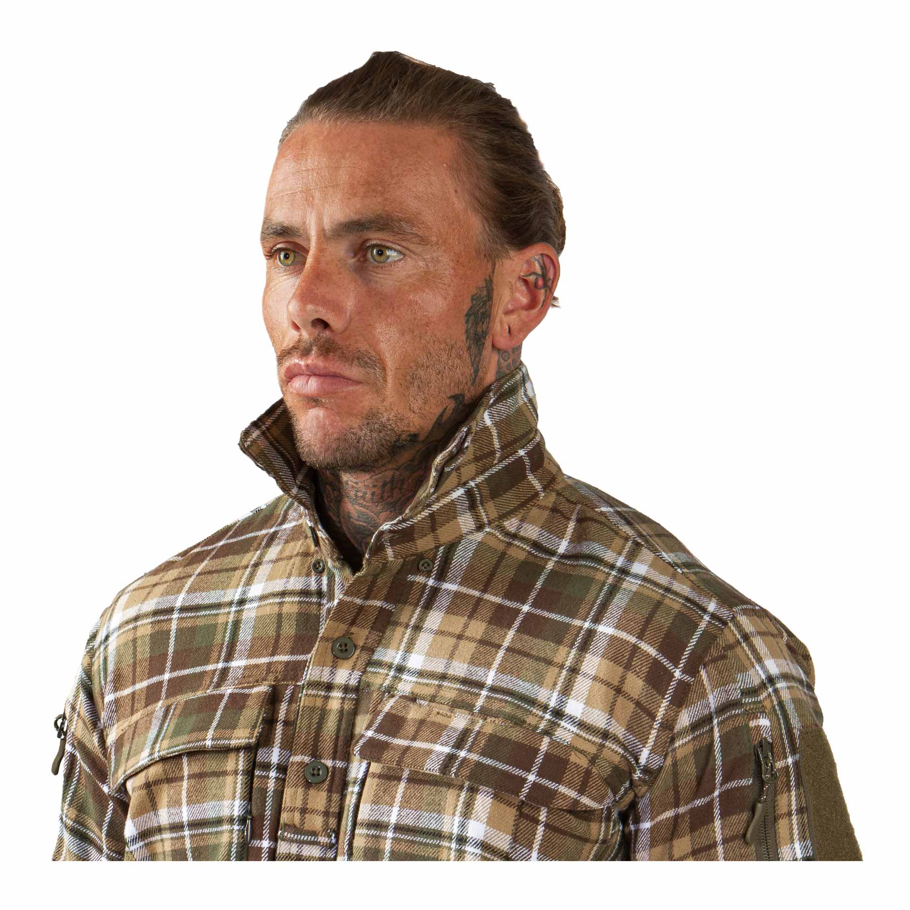 Contractor Shirt, Brown & Green M