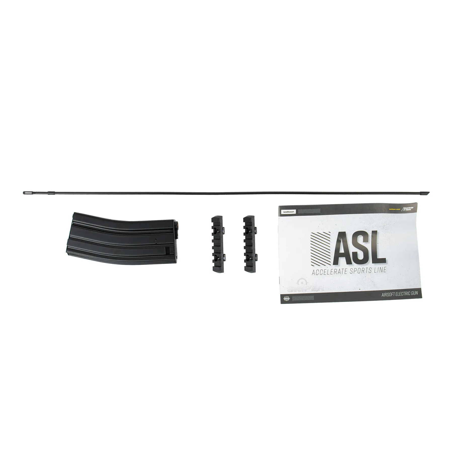 Whiskey ASL+ Hi-Velocity AEG < 0,5 Joule Softair Gewehr, Black
