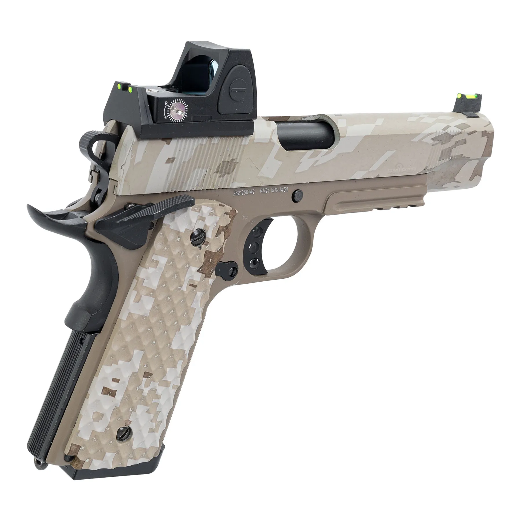 Raven 1911 BDS MEU Railed GBB, Tan/Digi Desert