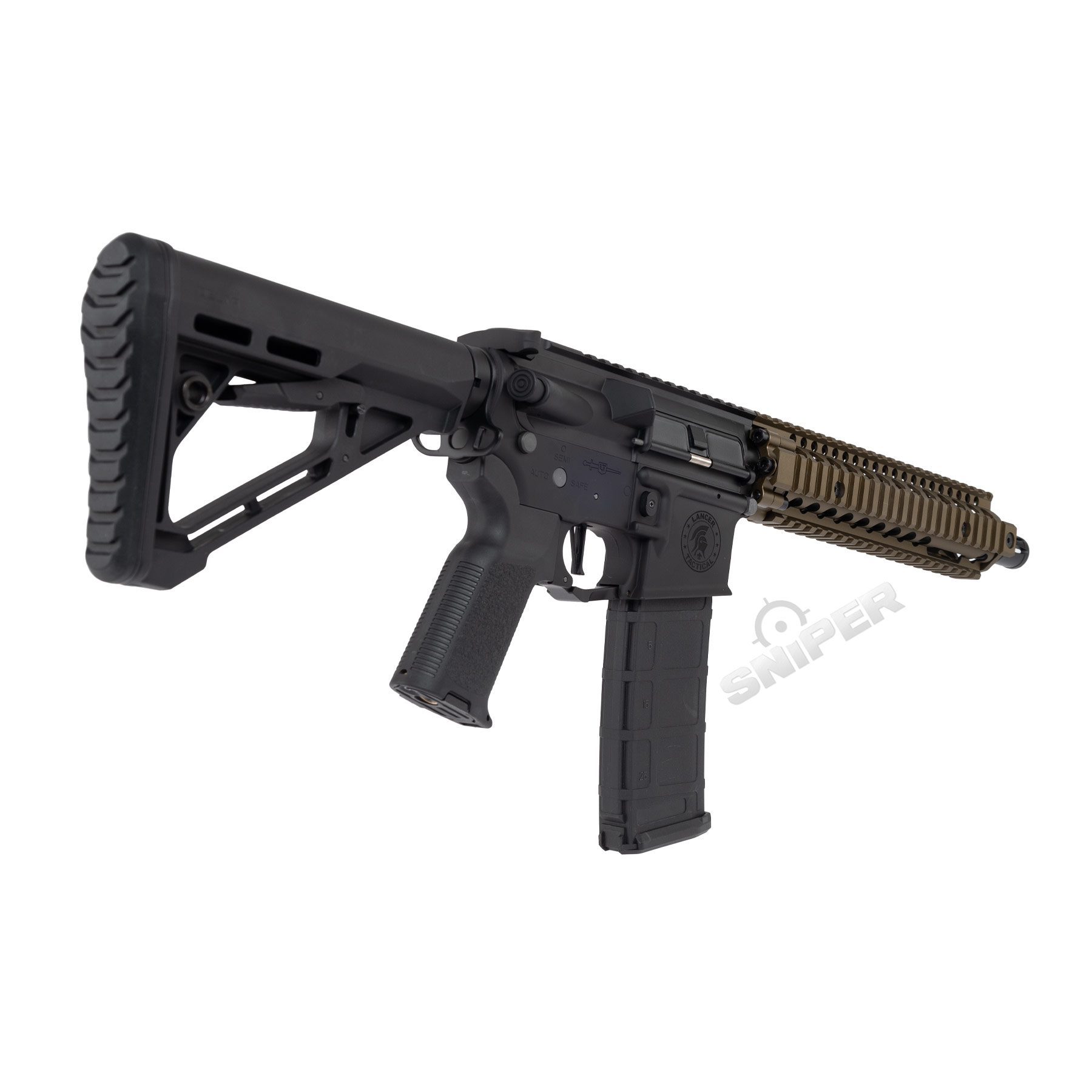 Einsteiger Set #2 - Lancer MK18 Gen3 ETU Full Metal (S)AEG, Black/Bronze