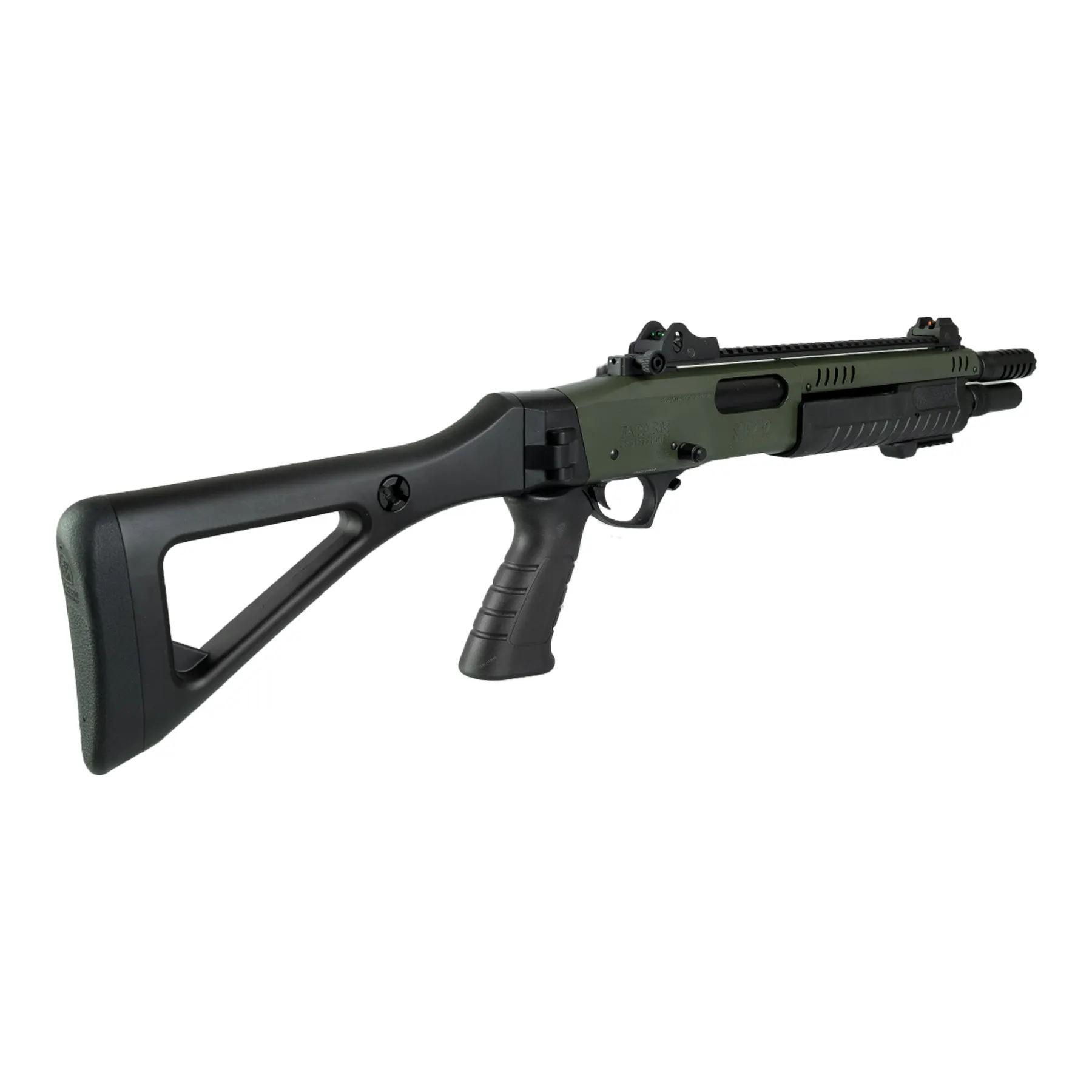 Fabarm STF12 Compact 11" Gas Pumpgun, OD Fabarm STF12 Compact 11" Gas Pumpgun, OD