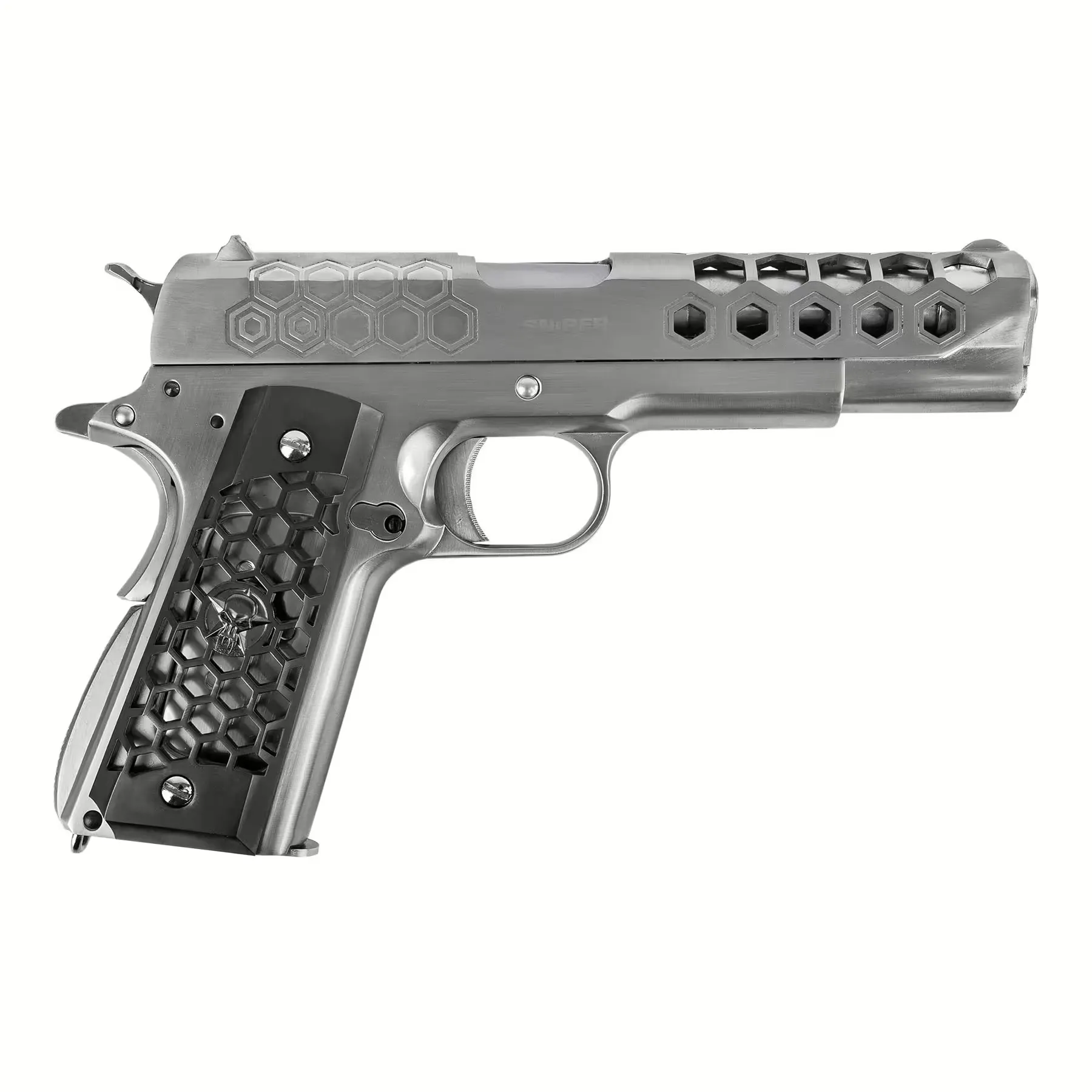WE 1911 Hex Gen 2 Silver GBB Softair Pistole